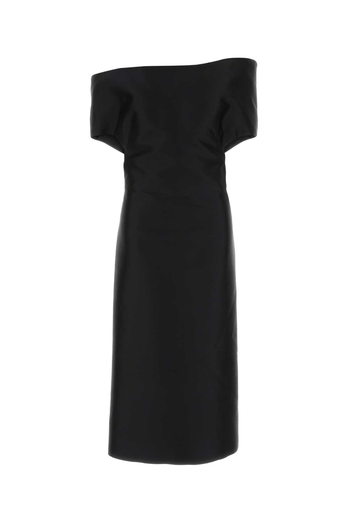 Jil Sander Women Black Taffeta Dress JIL SANDER