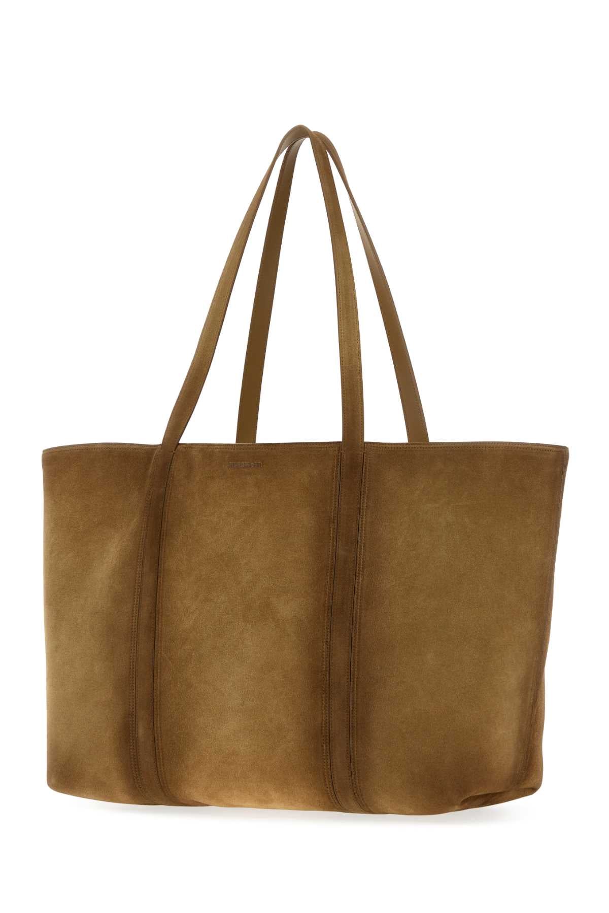 Jil Sander Women Biscuit Suede Foro Shopping Bag JIL SANDER