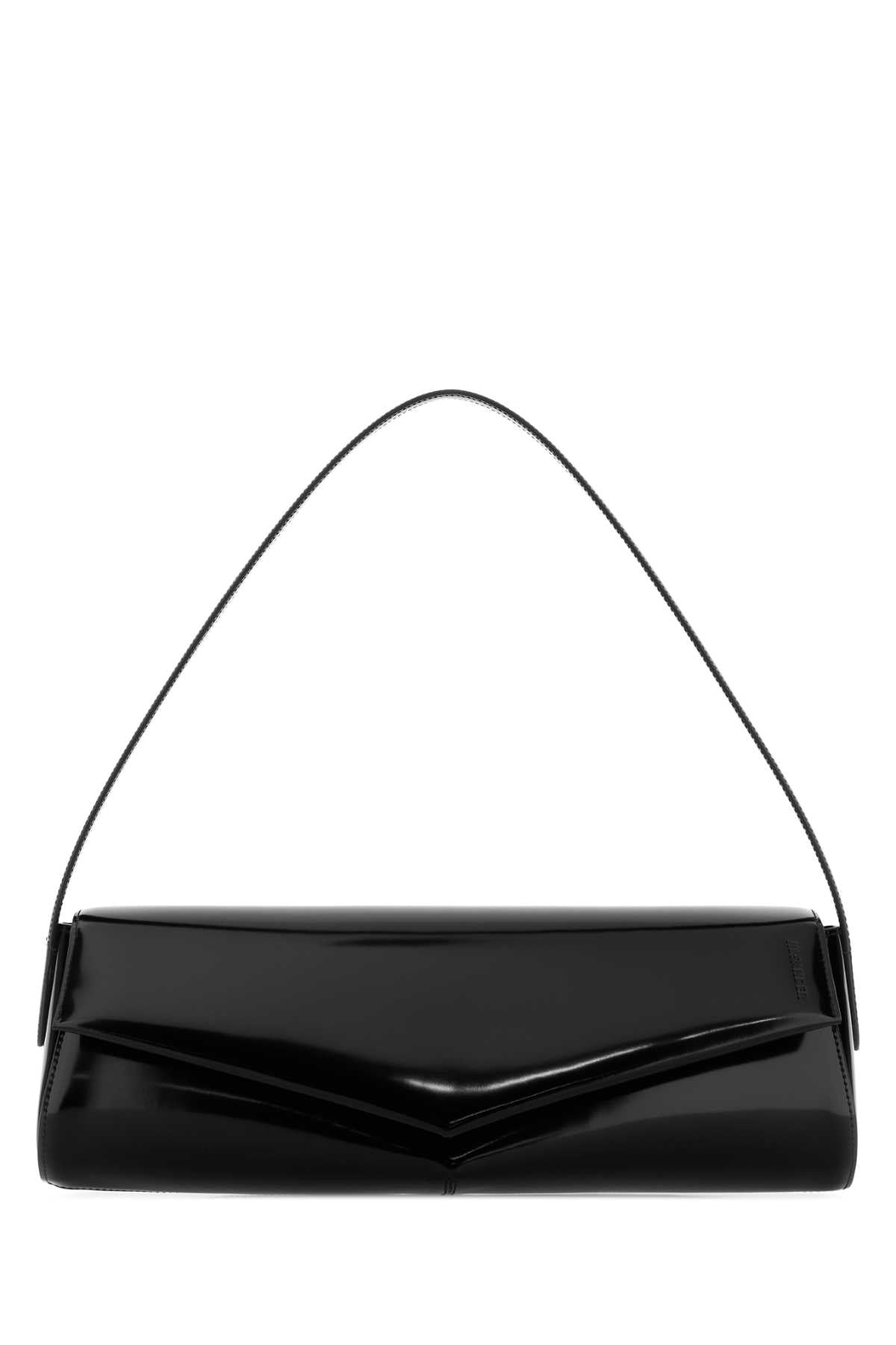 Jil Sander Women Black Leather Kante Shoulder Bag JIL SANDER