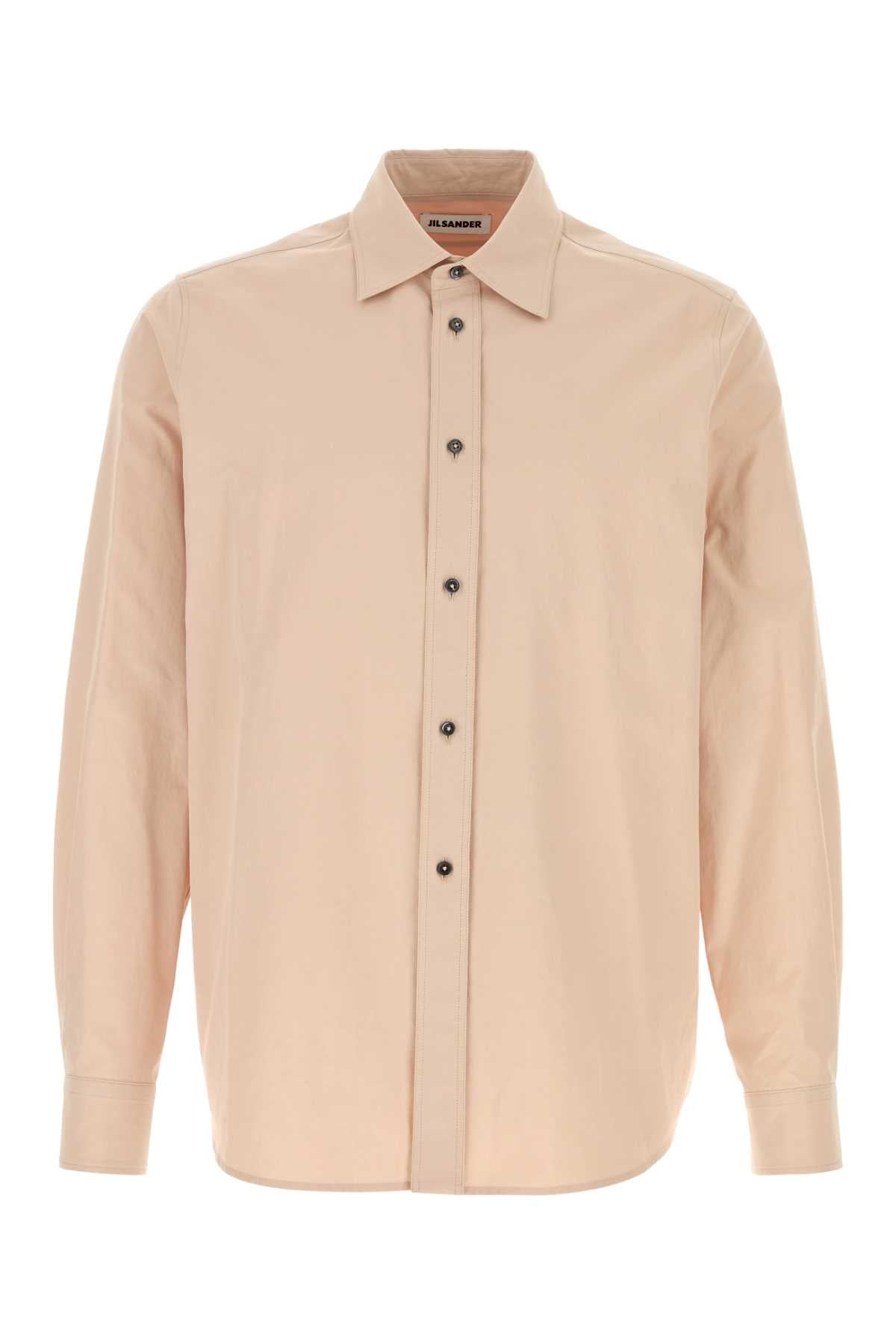 Jil Sander Men Light Pink Cotton Shirt JIL SANDER