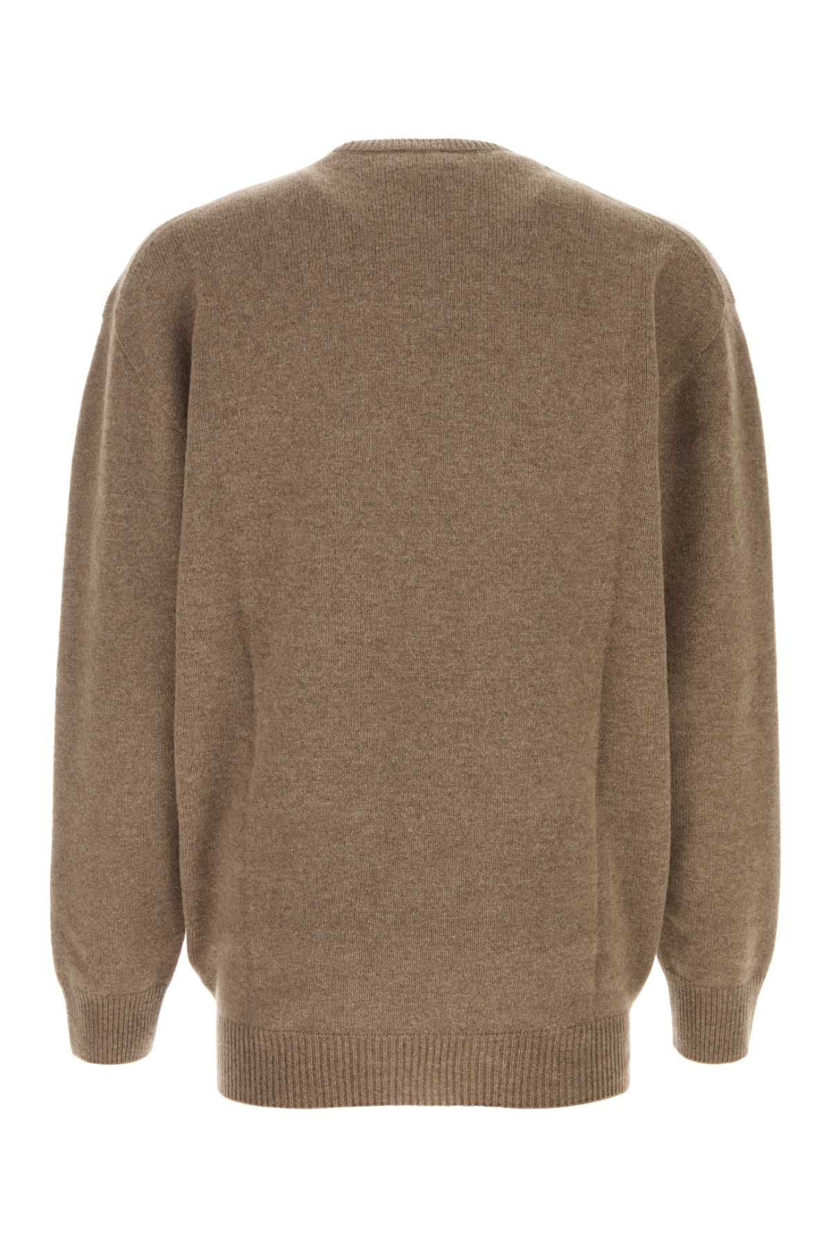 Jil Sander Men Biscuit Wool Blend Oversize Sweater JIL SANDER