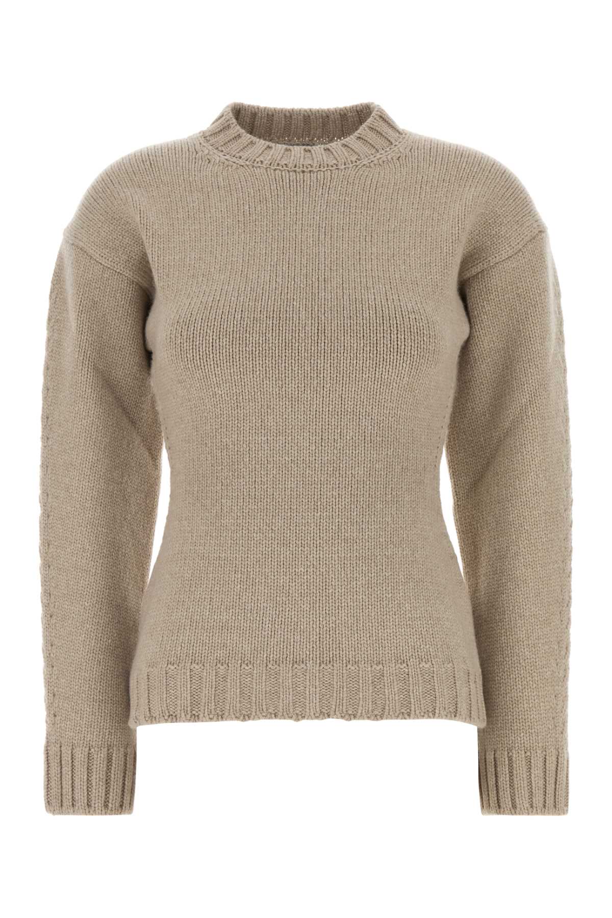 Jil Sander Women Sand Cashmere Sweater JIL SANDER