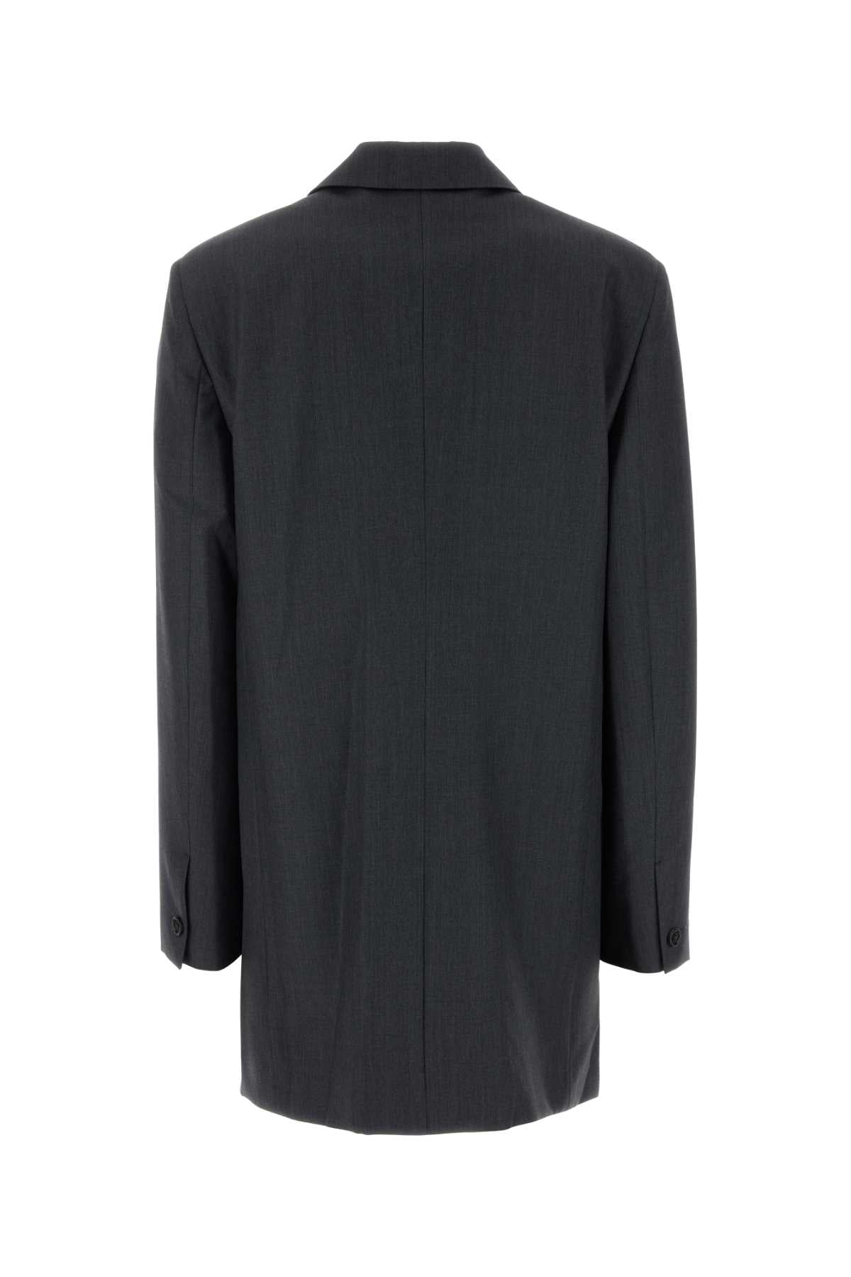 Jil Sander Women Dark Grey Wool Blend Oversize Blazer JIL SANDER