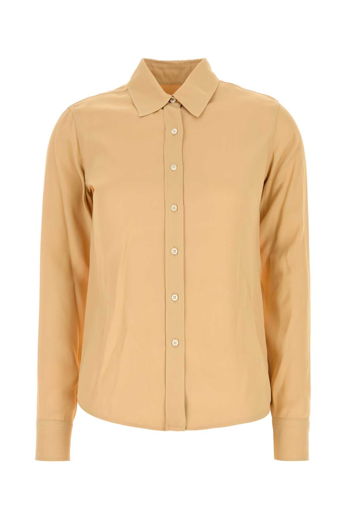 Jil Sander Women Peach Viscose Shirt JIL SANDER