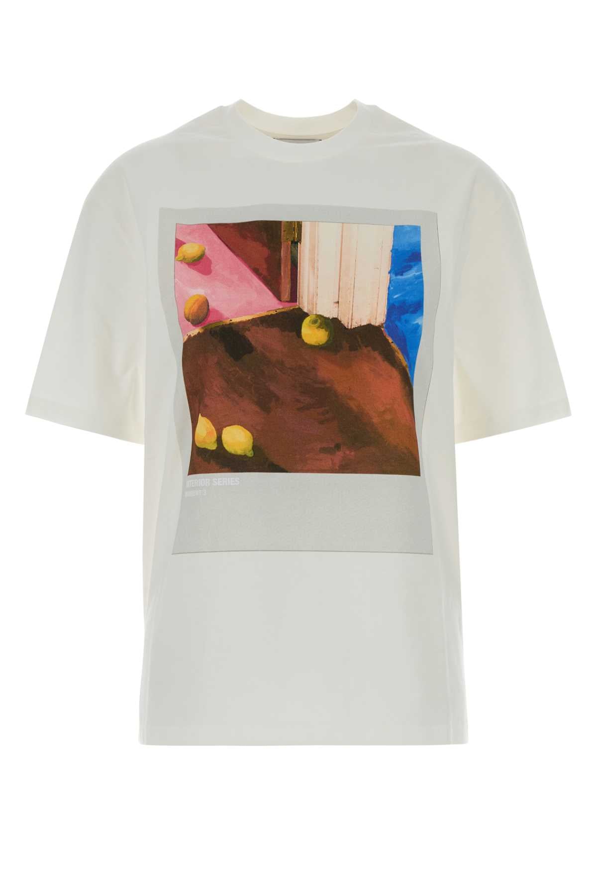 Jil Sander Women White Cotton T-Shirt JIL SANDER