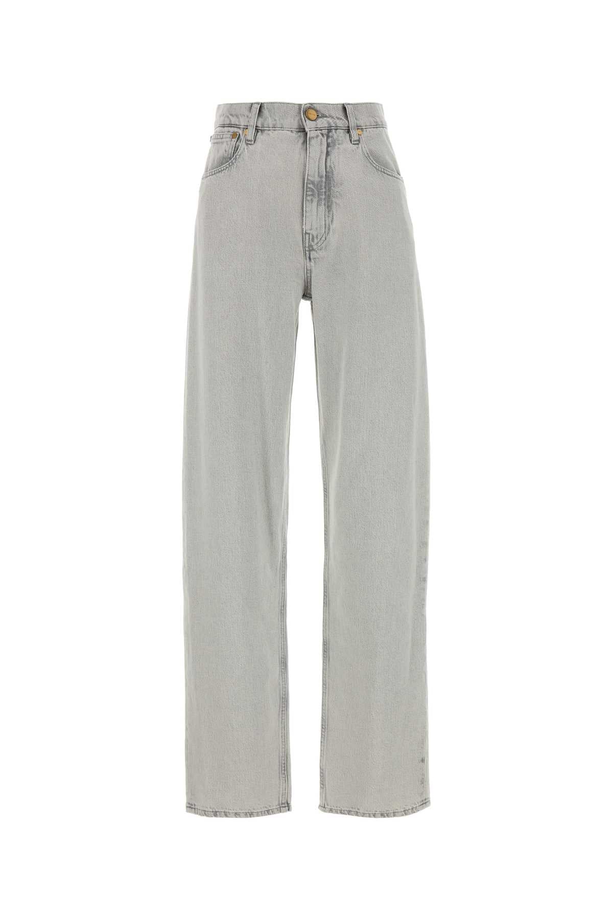 Jil Sander Women Light Grey Denim Jeans JIL SANDER