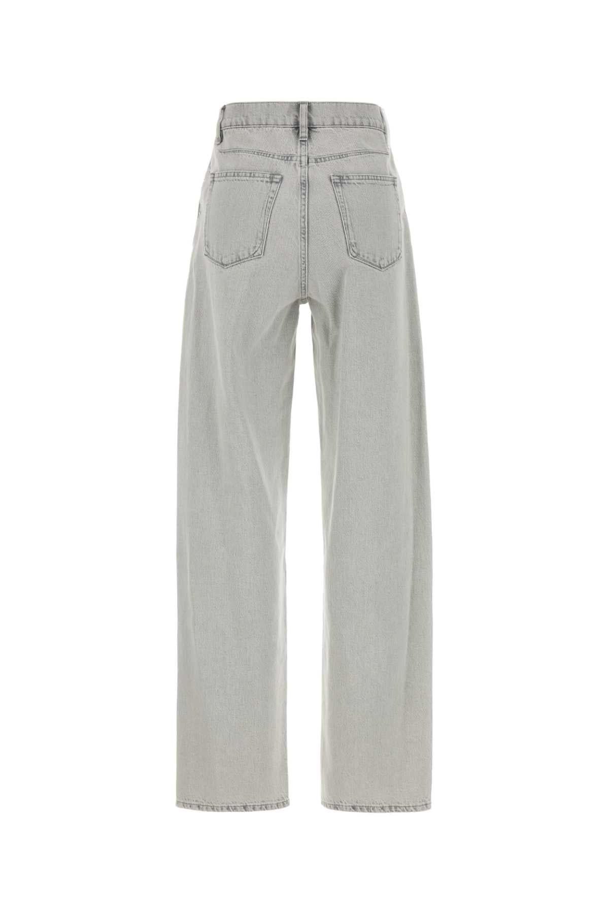 Jil Sander Women Light Grey Denim Jeans JIL SANDER