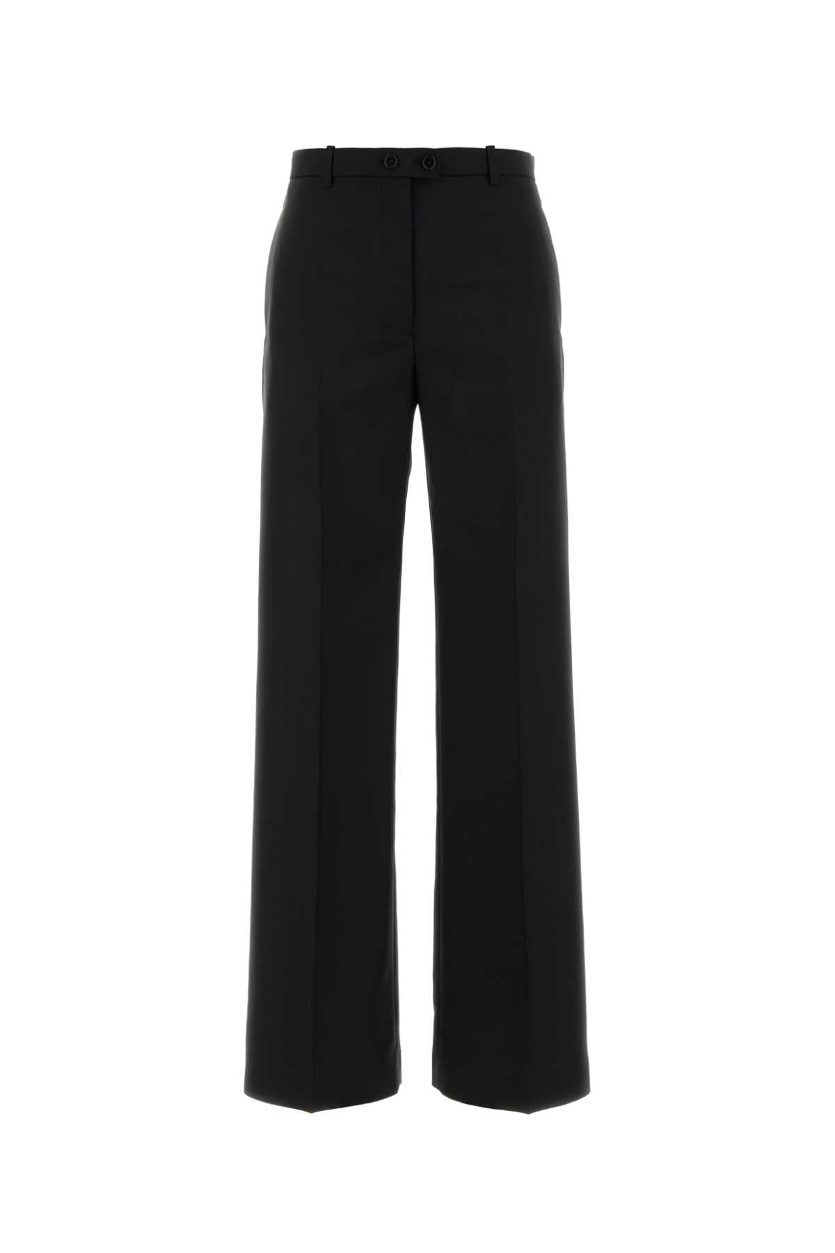 Jil Sander Women Black Wool Blend Pant JIL SANDER