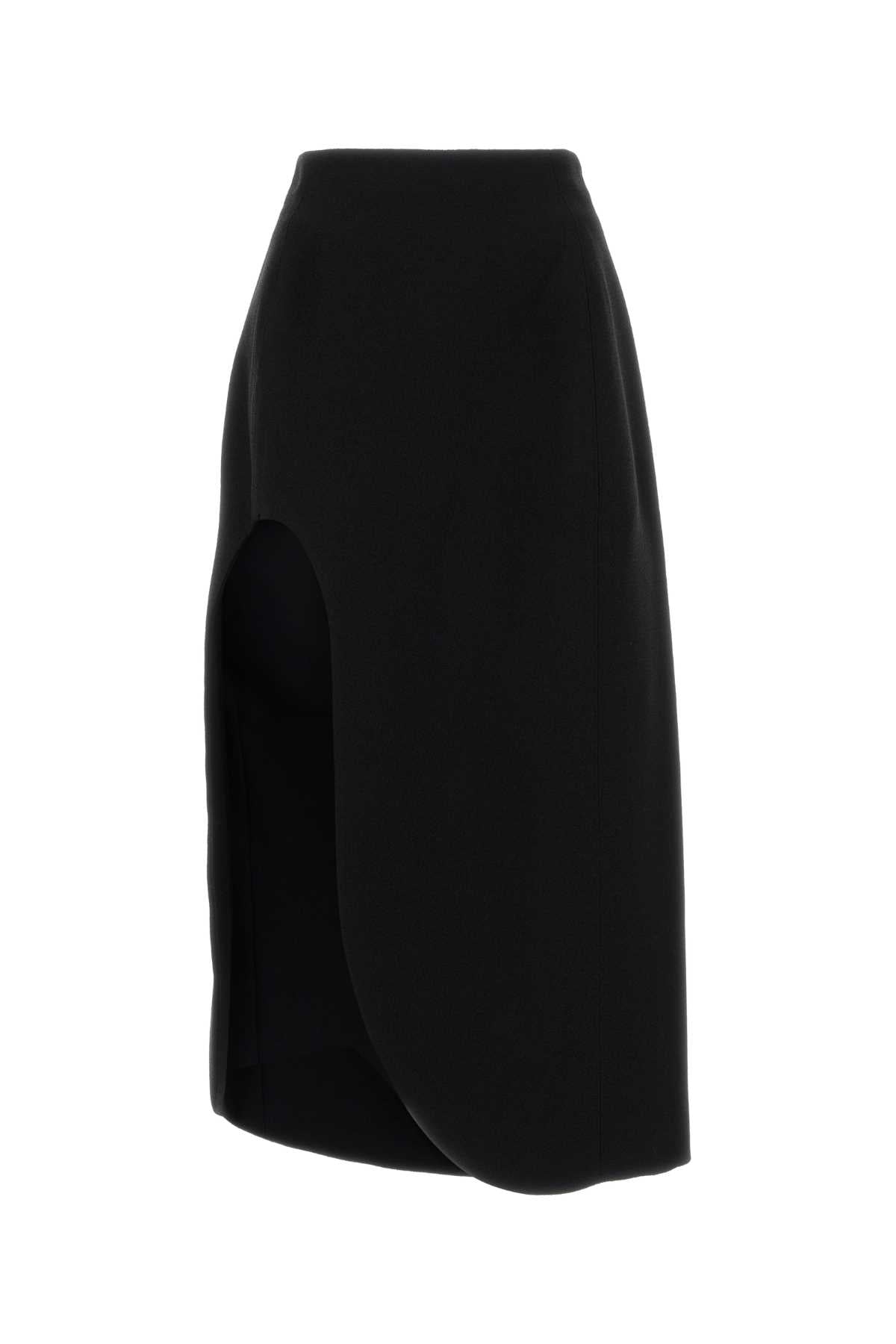 Jil Sander Women Black Wool Skirt JIL SANDER