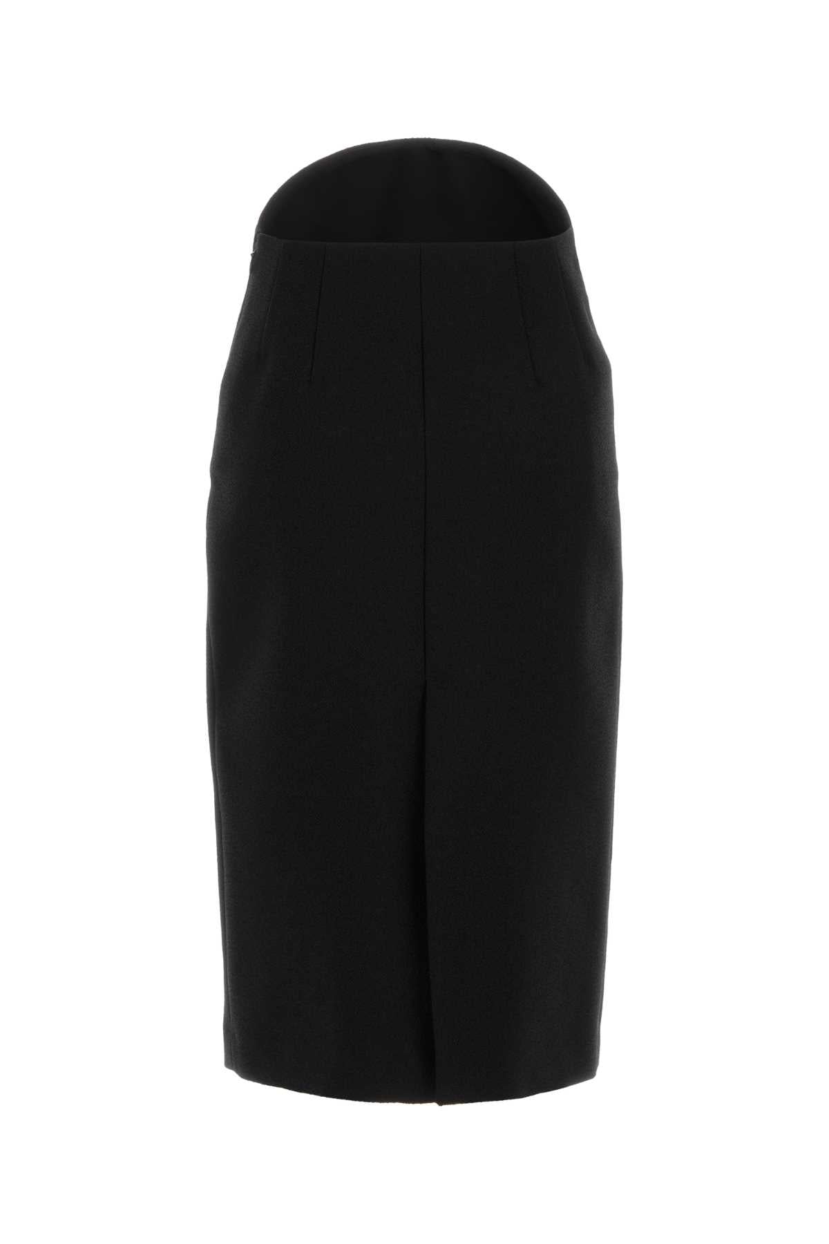 Jil Sander Women Black Wool Skirt JIL SANDER