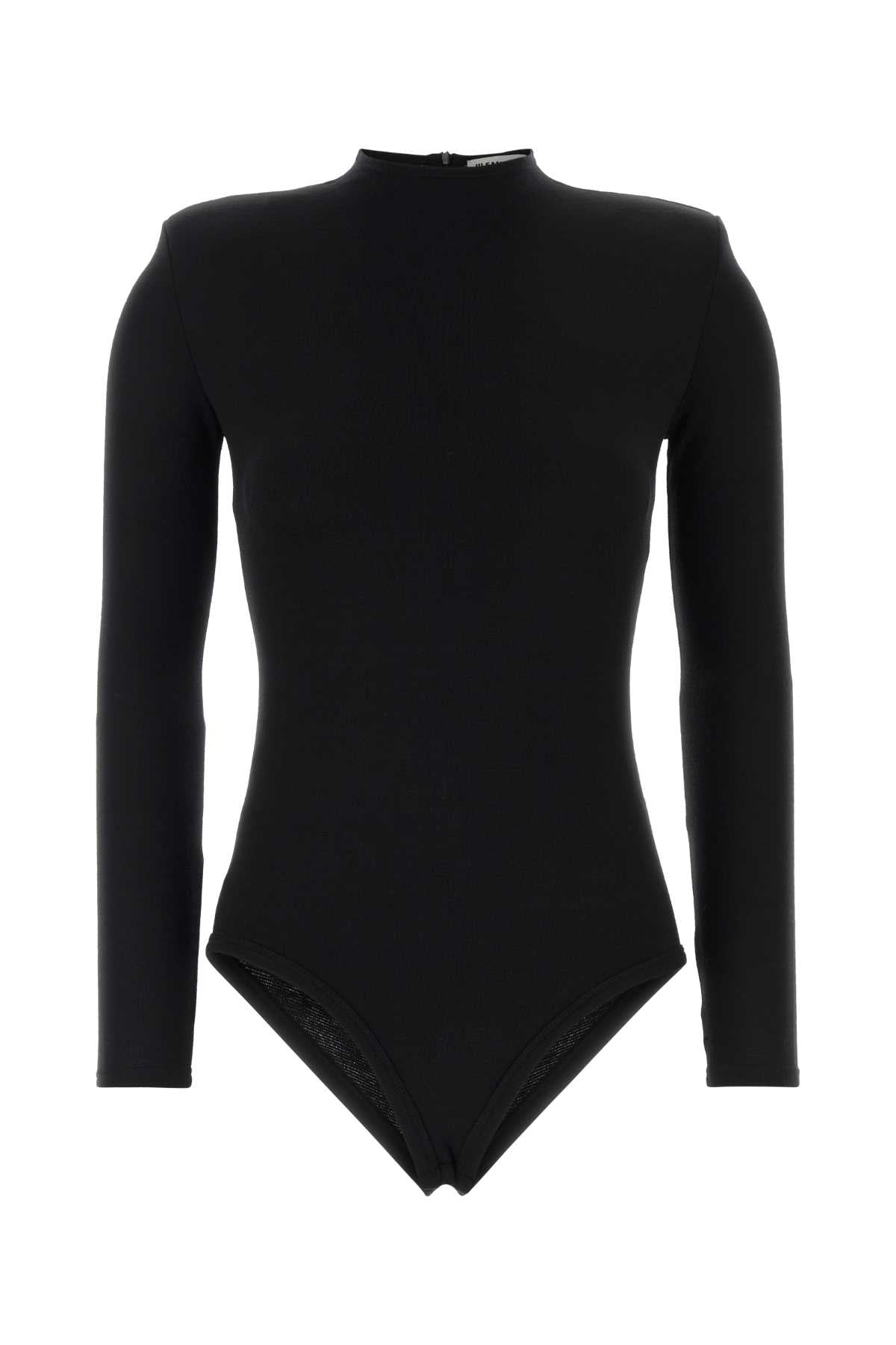 Jil Sander Women Black Wool Bodysuit JIL SANDER