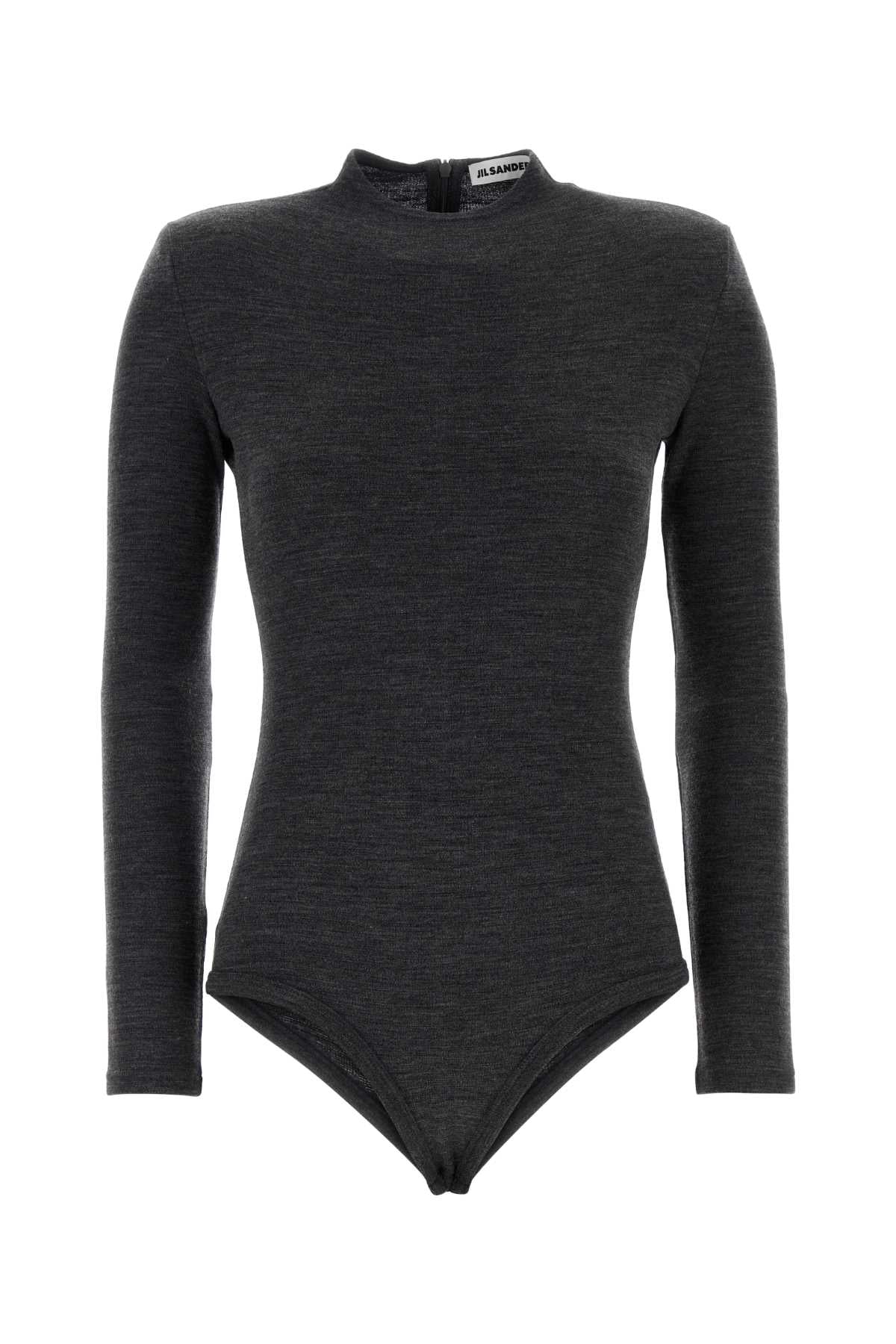 Jil Sander Women Charcoal Wool Bodysuit JIL SANDER