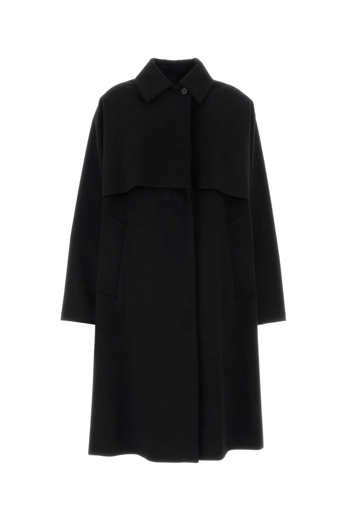 Jil Sander Women Black Wool Coat JIL SANDER