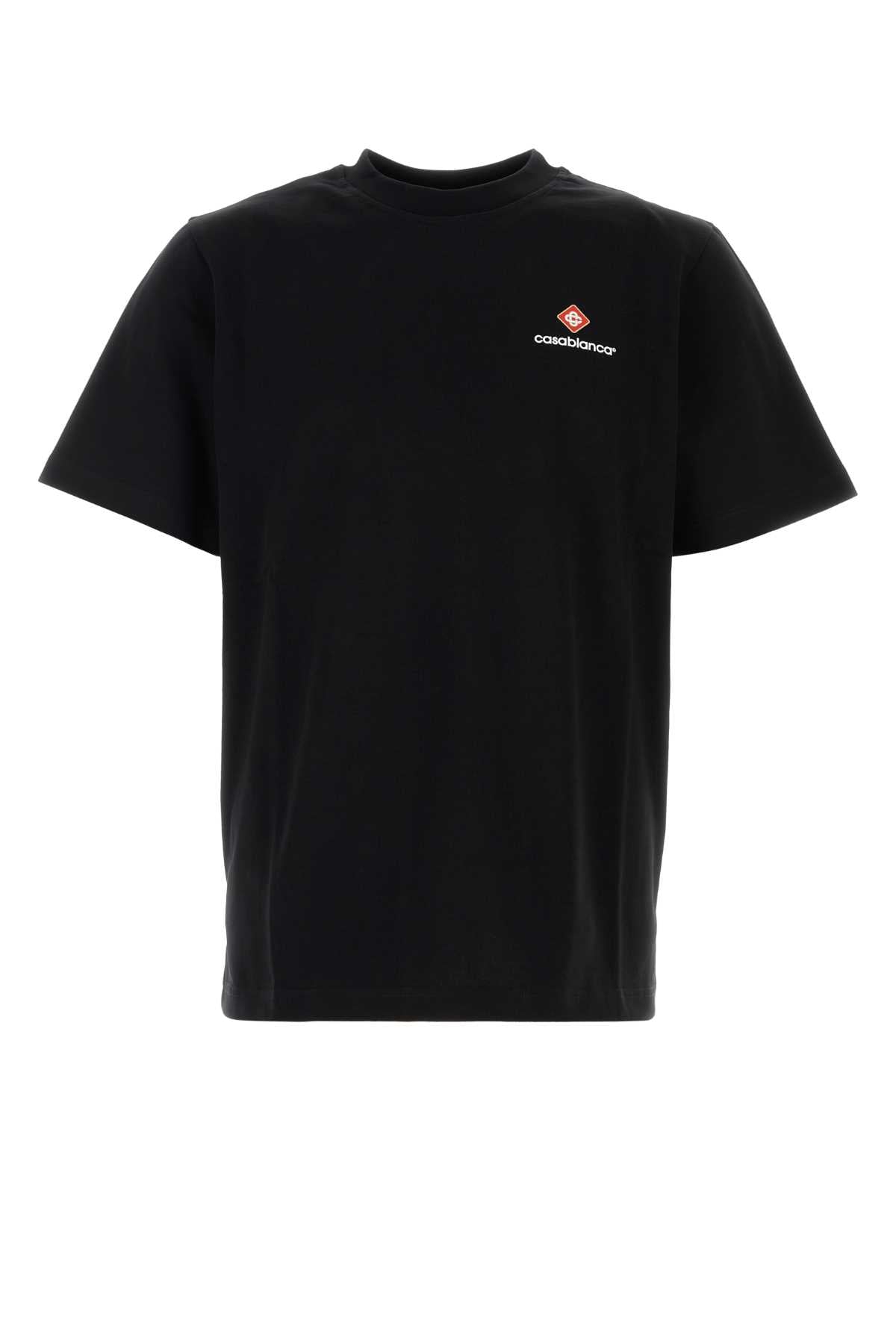 Casablanca Men Black Cotton T-Shirt CASABLANCA