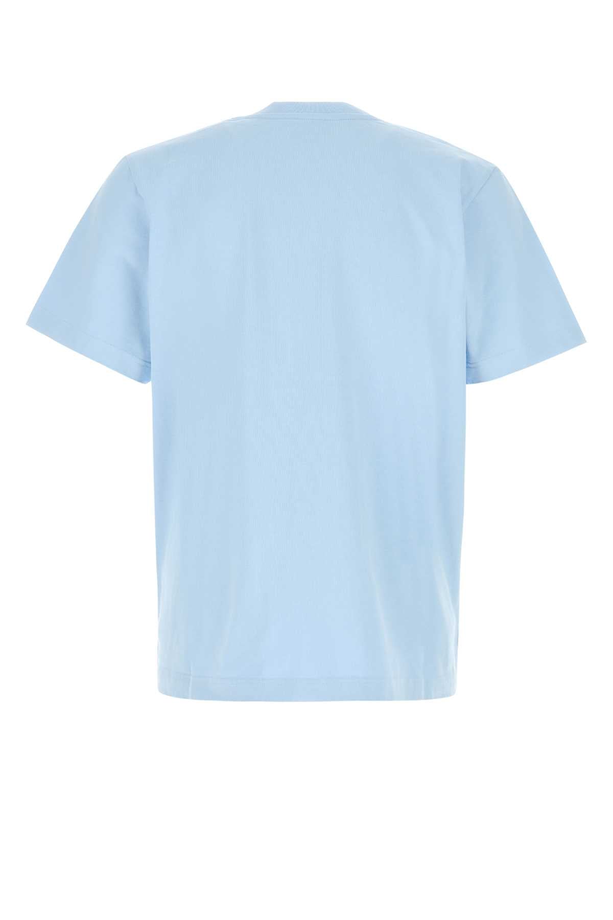 Casablanca Men Light-Blue Cotton T-Shirt CASABLANCA