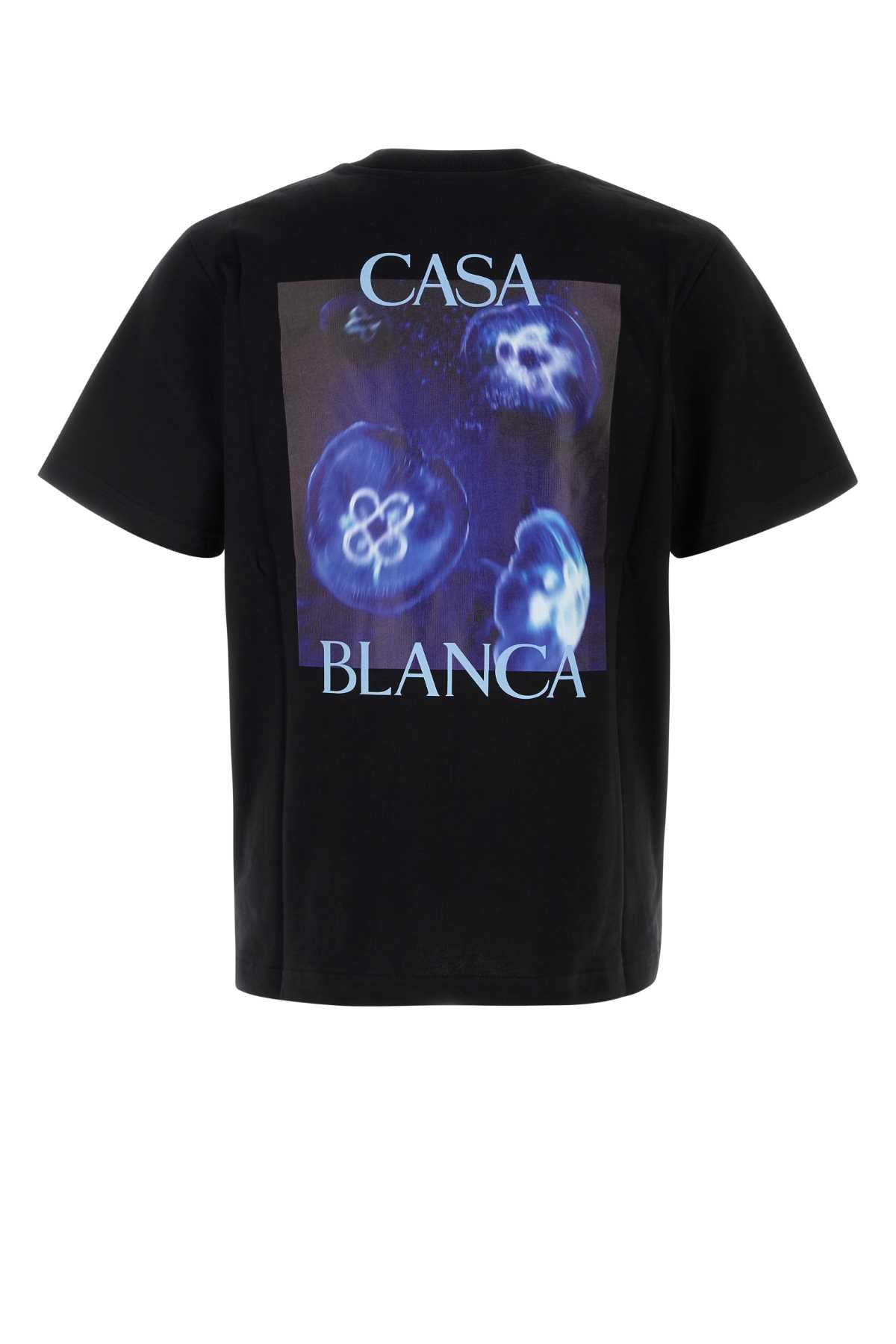 Casablanca Men Black Cotton T-Shirt CASABLANCA