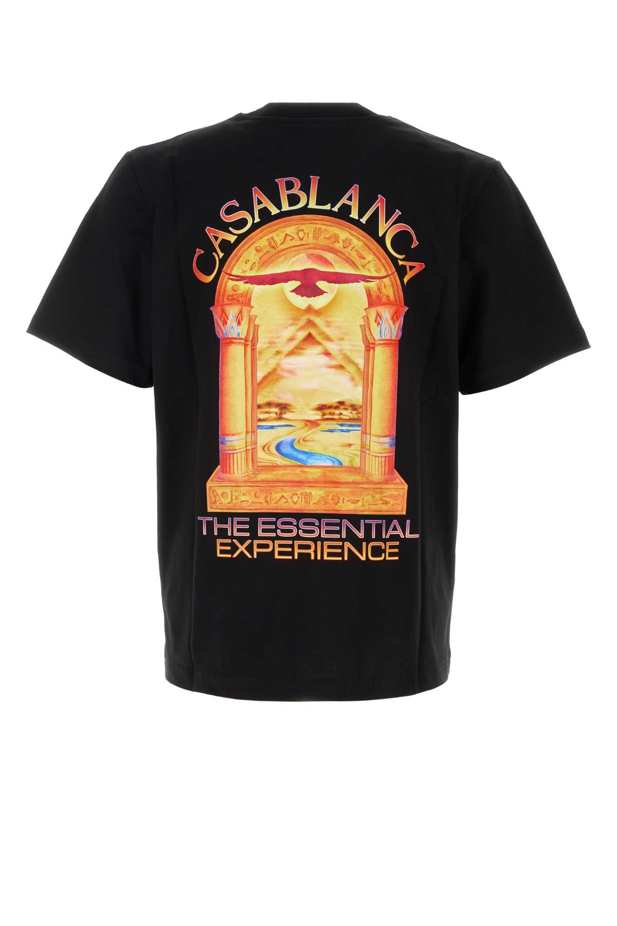 Casablanca Men Black Cotton T-Shirt CASABLANCA