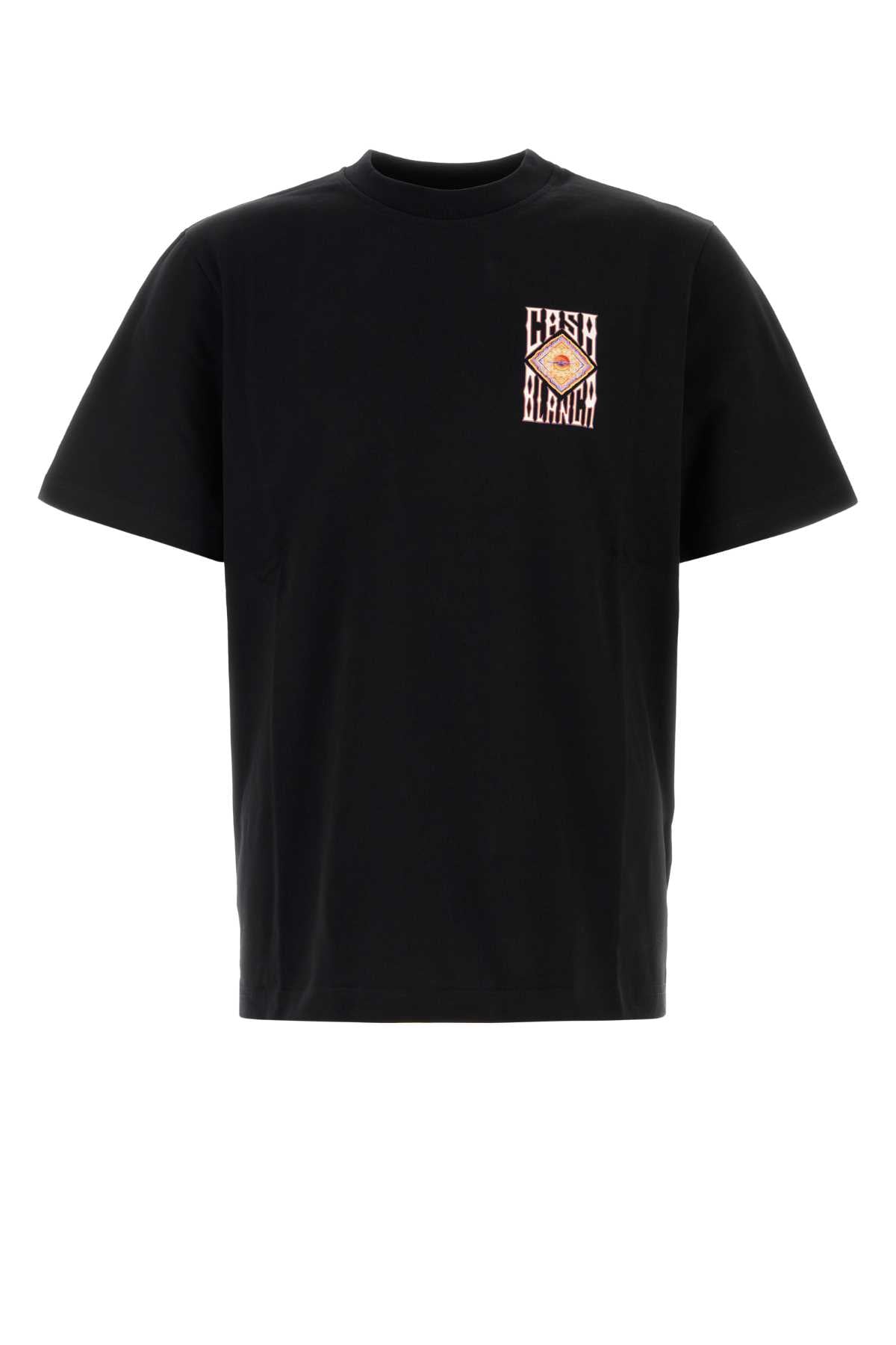 Casablanca Men Black Cotton T-Shirt CASABLANCA