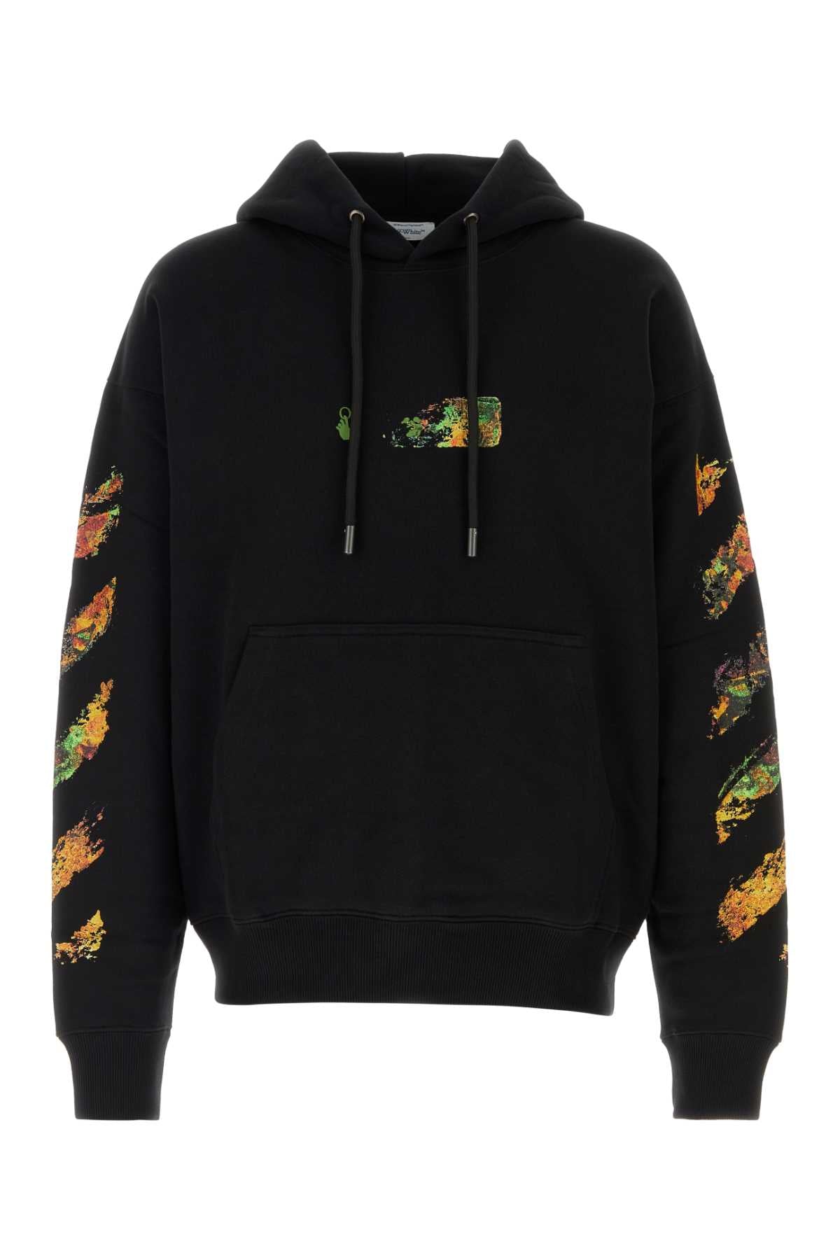 Off White Men Black Cotton Sweatshirt OFF-WHITE