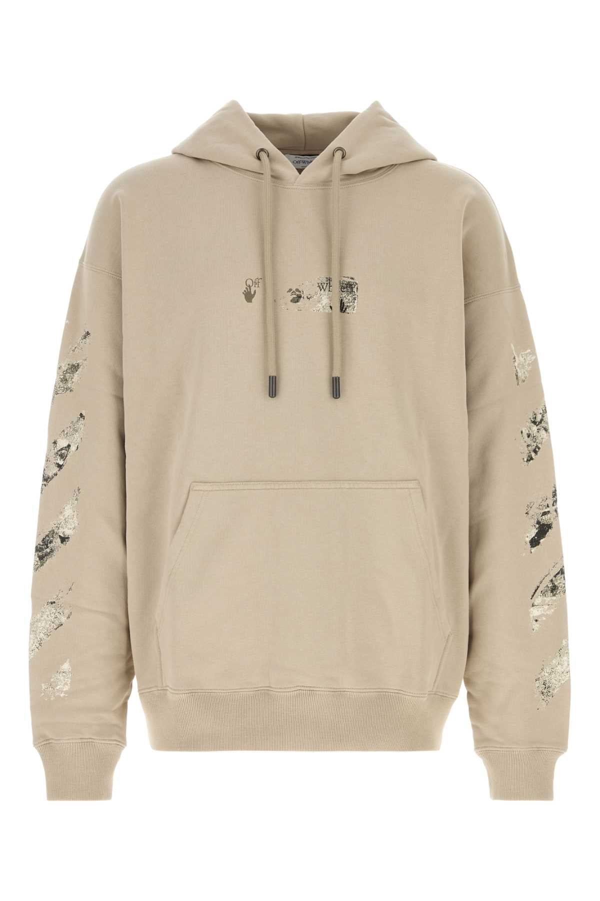 Off White Men Sand Cotton Sweatshirt OFF-WHITE