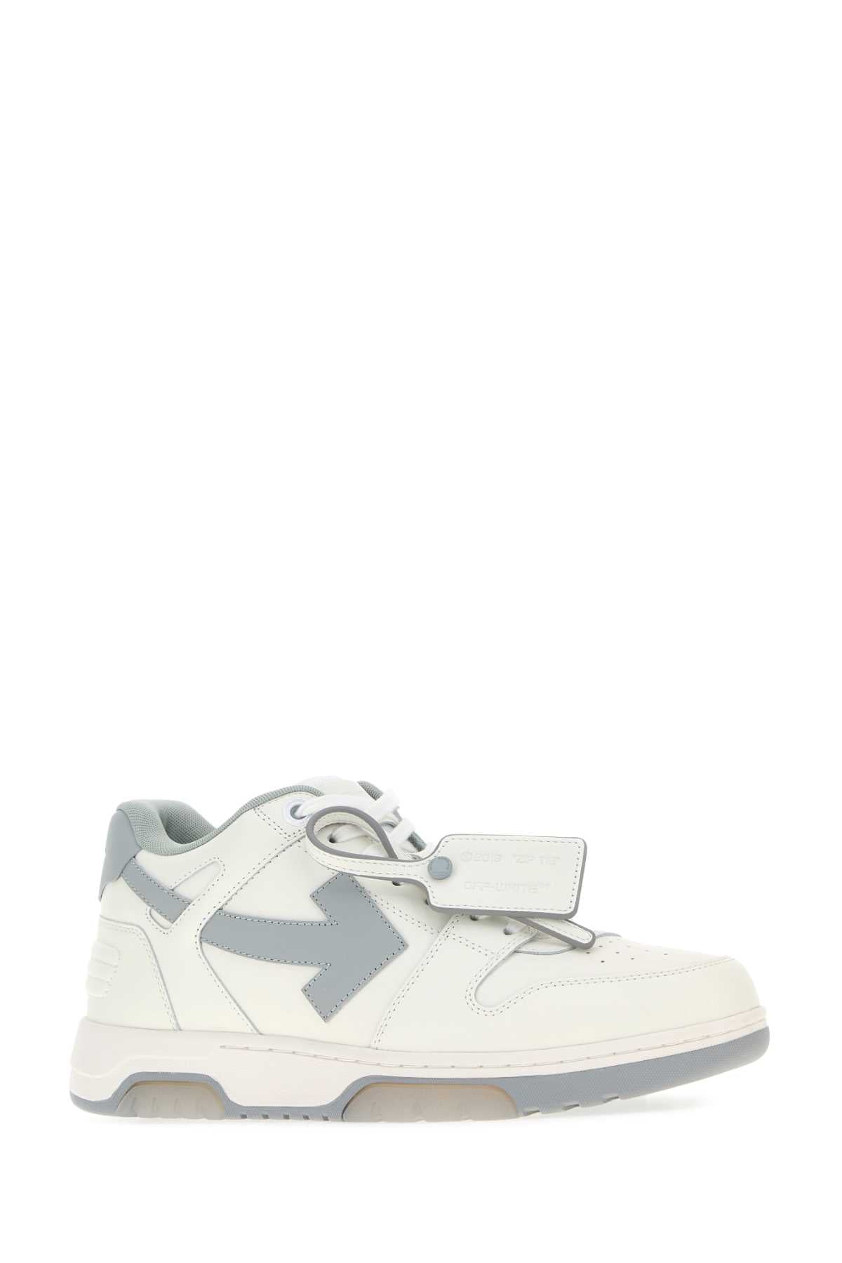 Off White Men White Leather Out Of Office Sneakers OFF-WHITE