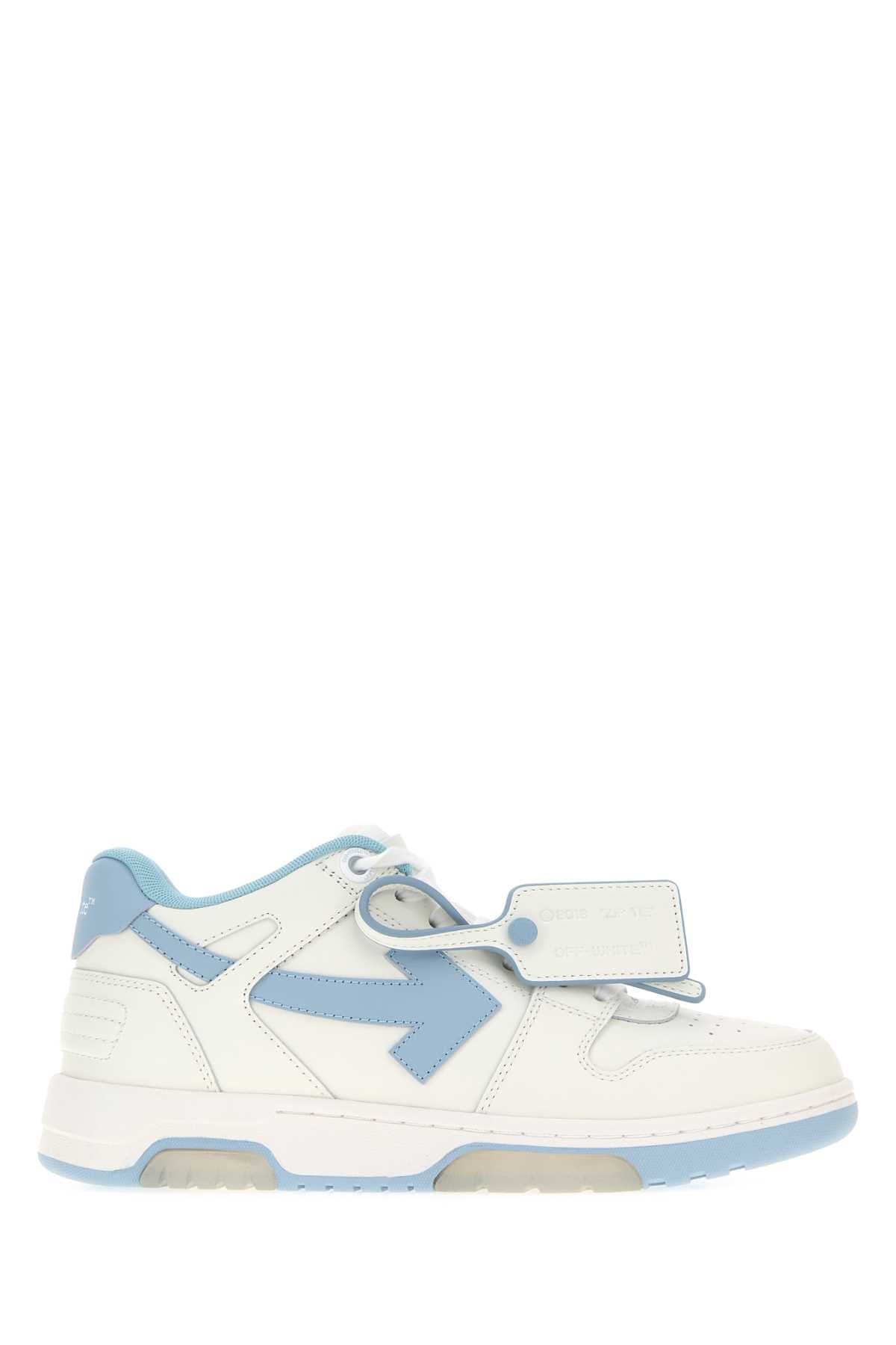 Off White Women White Leather Out Of Office Sneakers OFF-WHITE