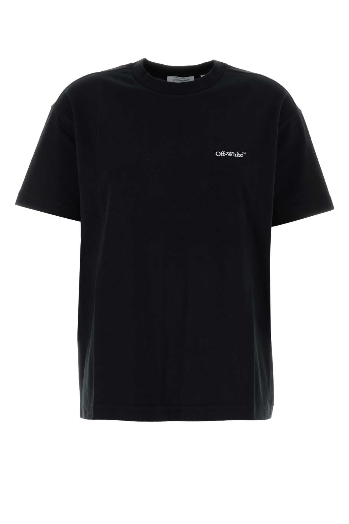 Off White Women Black Cotton T-Shirt OFF-WHITE