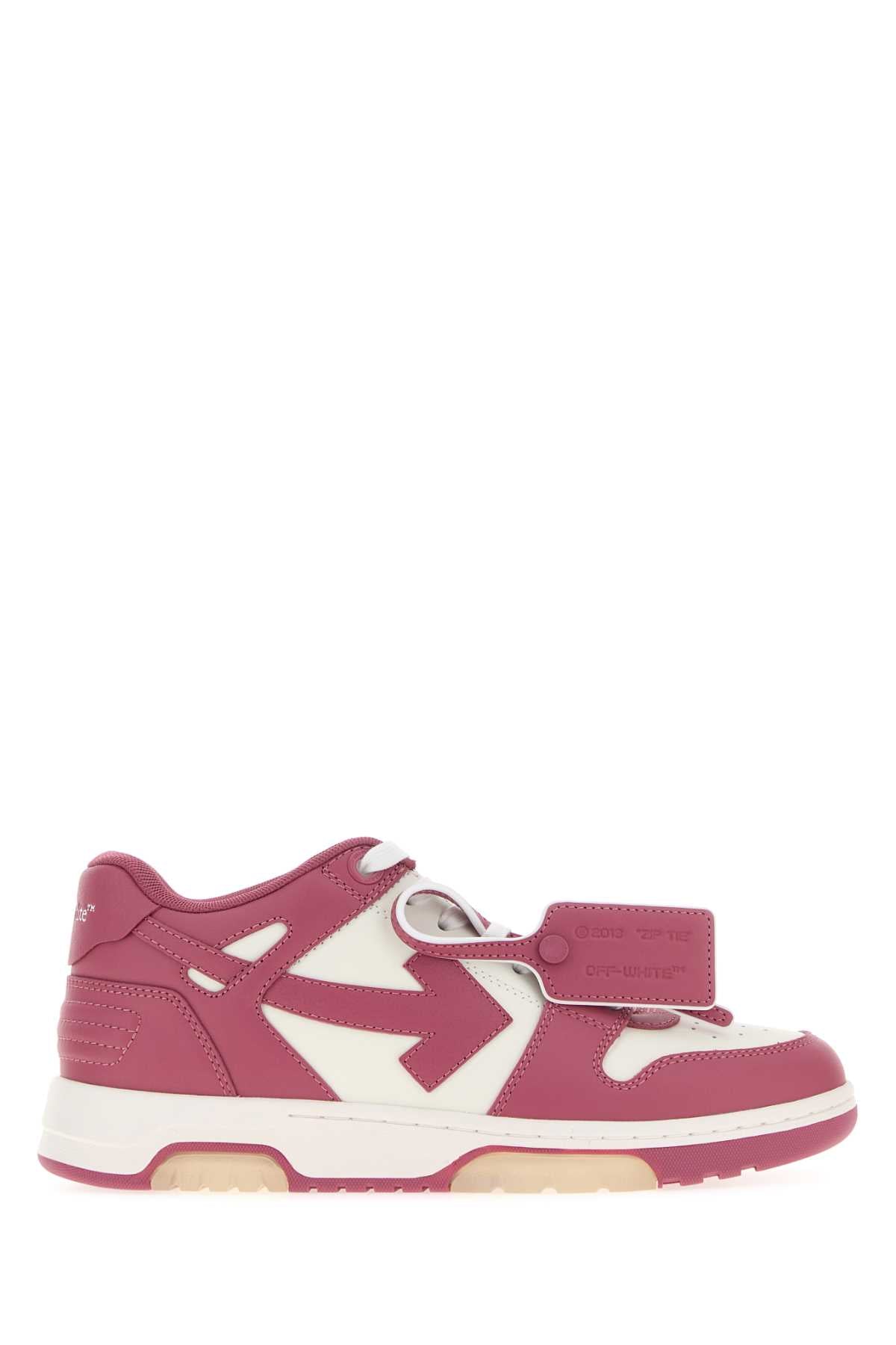 Off White Women Two-Tone Leather Out Of Office Sneakers OFF-WHITE