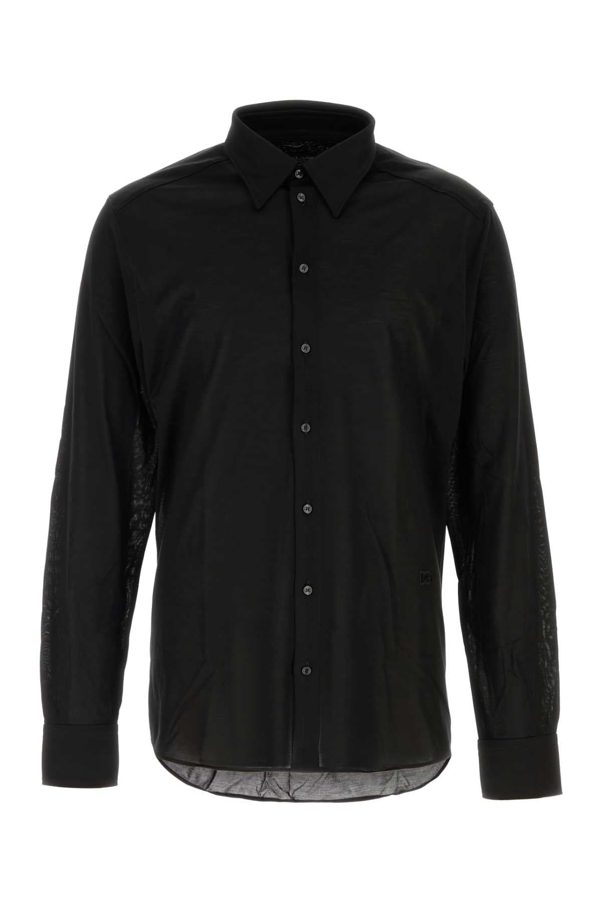 Dolce & Gabbana Men Black Jersey Shirt DOLCE & GABBANA