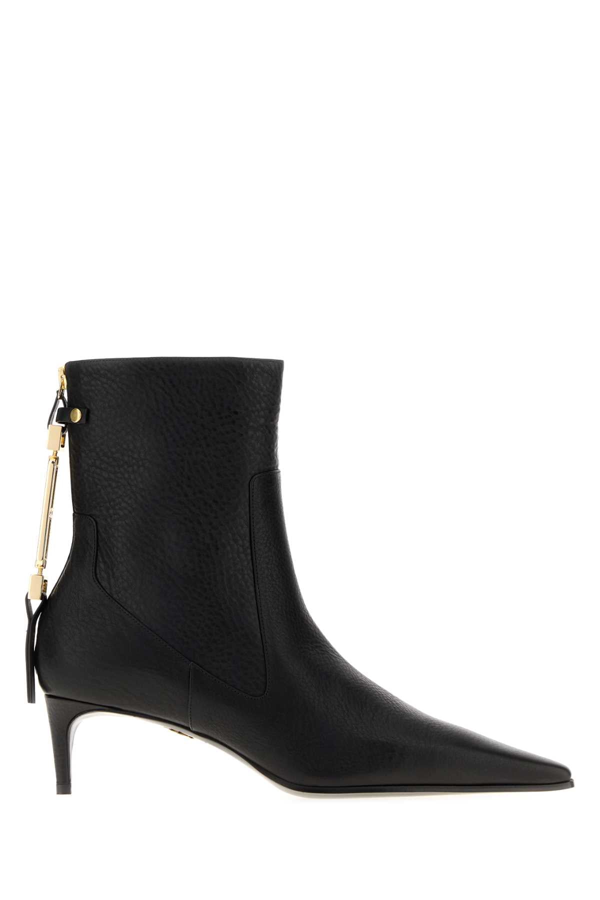 Dsquared Women Black Leather Ankle Boots DSQUARED2
