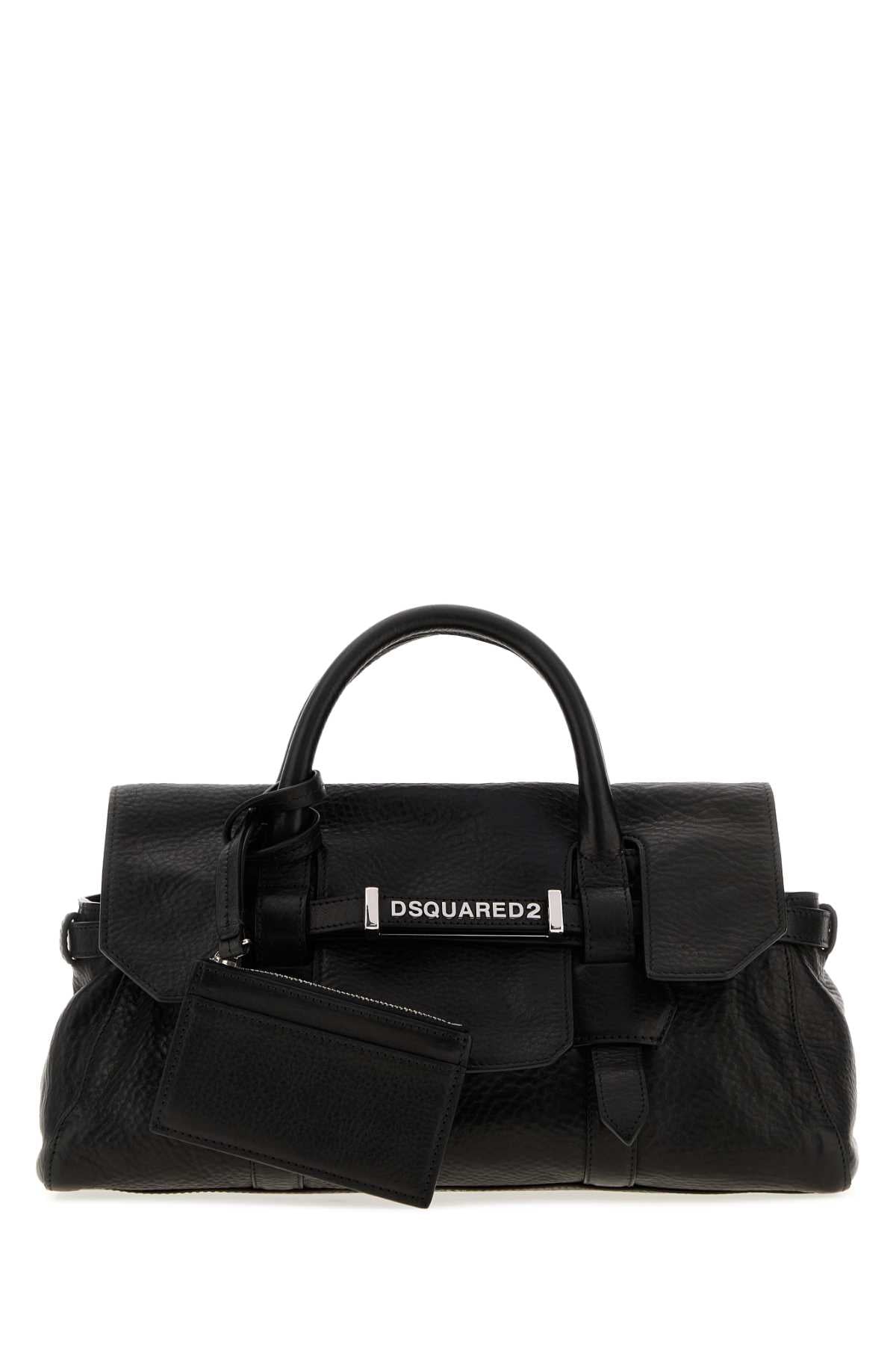 Dsquared Women Black Leather Handbag DSQUARED2