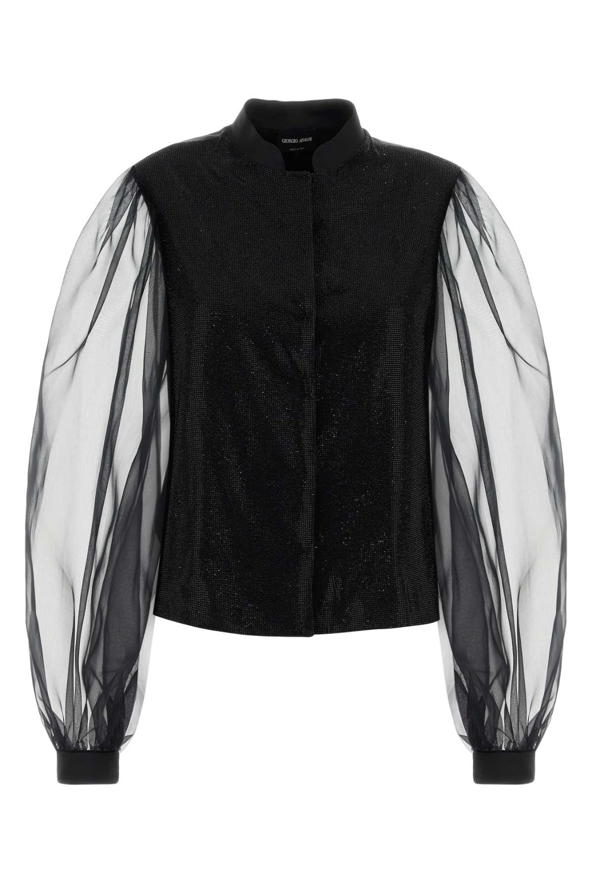 Giorgio Armani Women Black Satin Shirt GIORGIO ARMANI