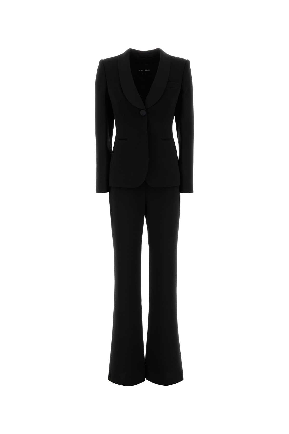 Giorgio Armani Women Black Crepe Tailleur GIORGIO ARMANI