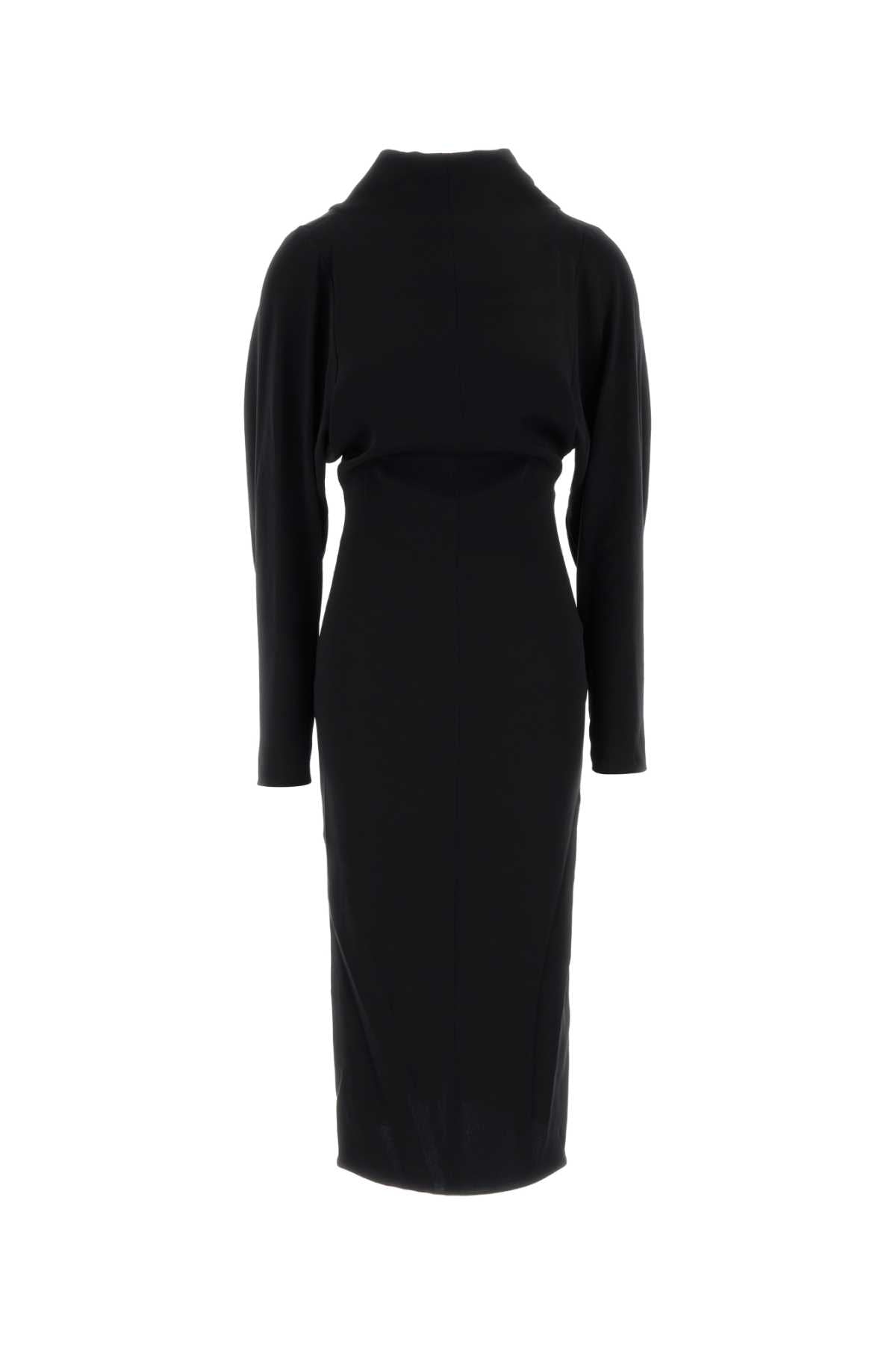 Giorgio Armani Women Black Stretch Crepe Dress GIORGIO ARMANI