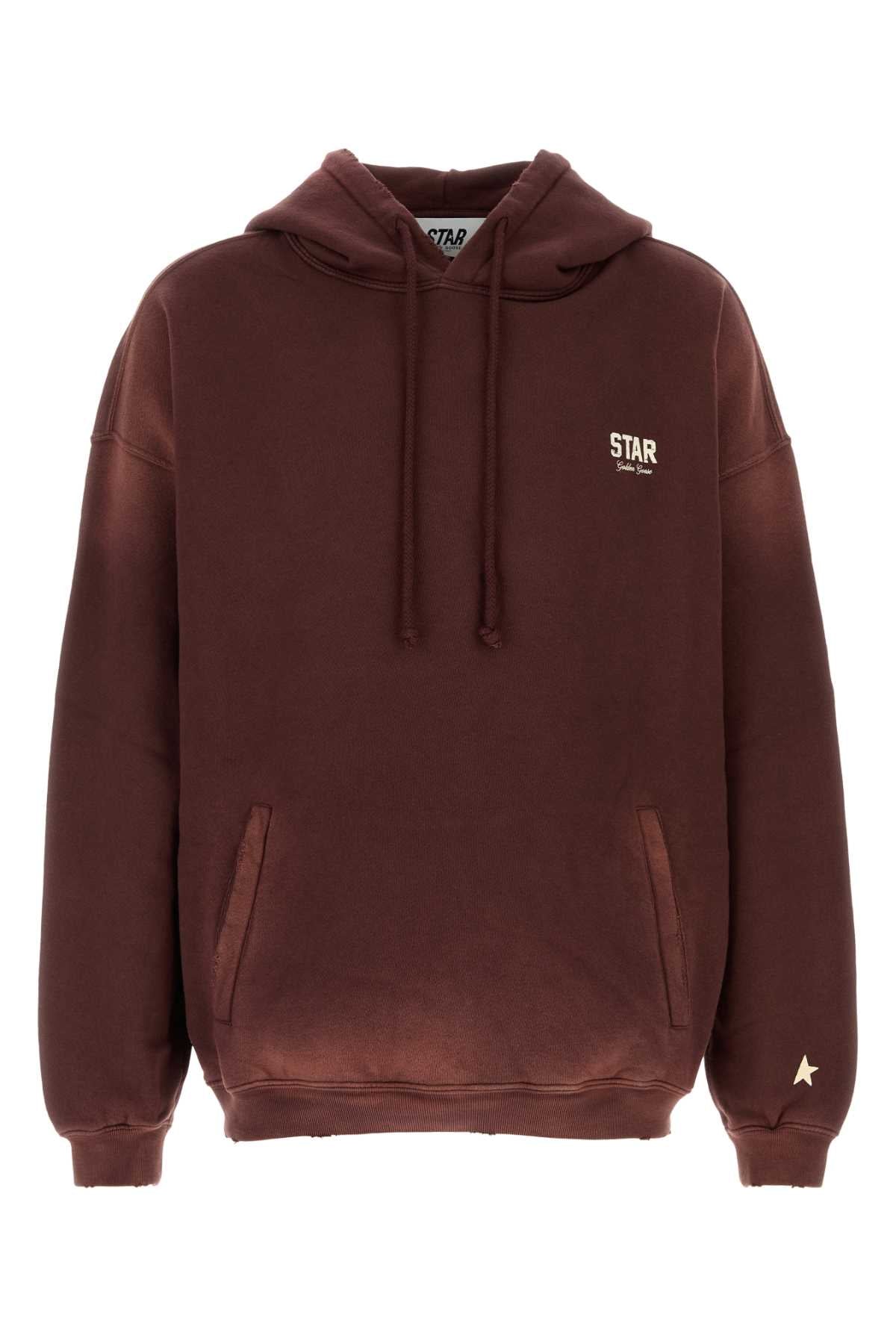 Golden Goose Deluxe Brand Men Grape Cotton Oversize Sweatshirt GOLDEN GOOSE