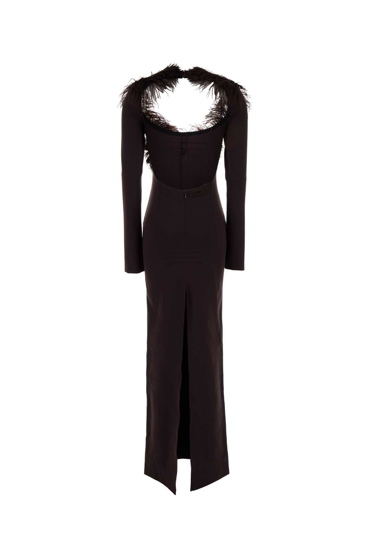 The Attico Women Aubergine Jersey Long Dress THE ATTICO