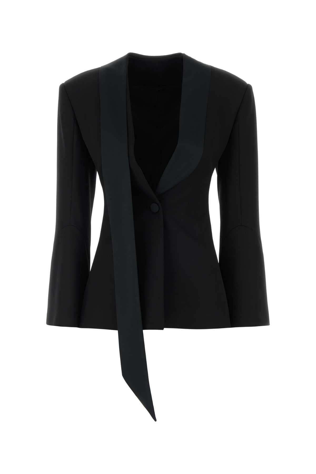 The Attico Women Black Wool Blazer THE ATTICO