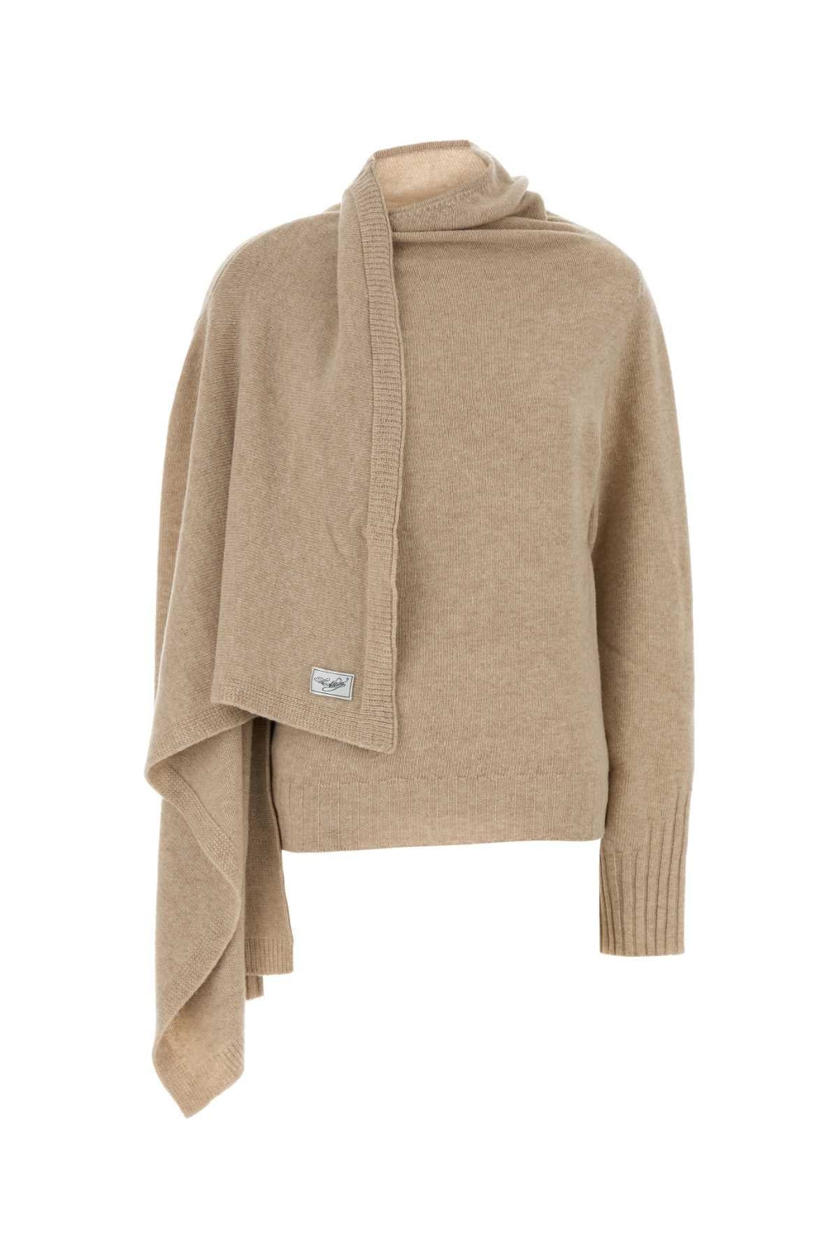 The Attico Women Sand Wool Sweater THE ATTICO