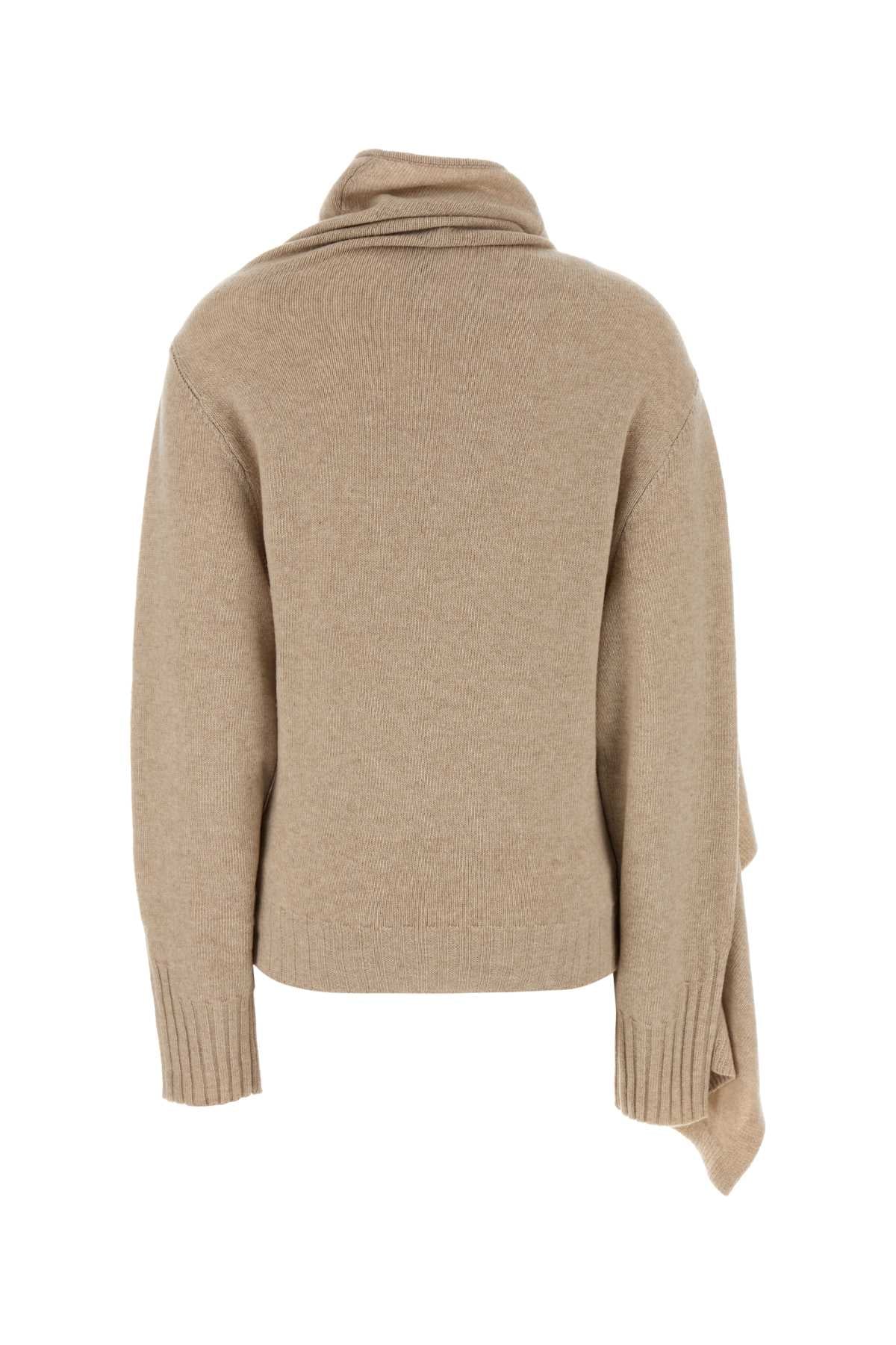 The Attico Women Sand Wool Sweater THE ATTICO