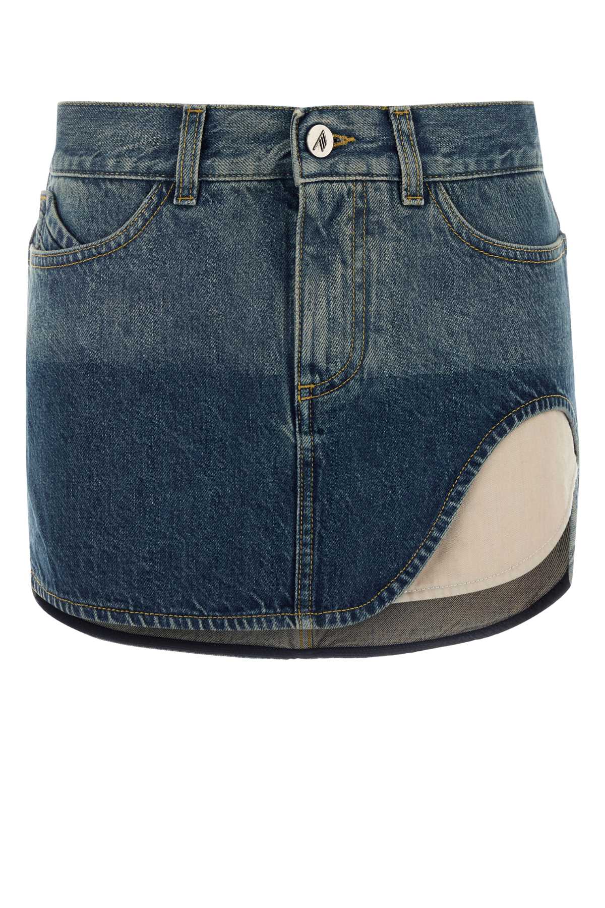 The Attico Women Denim Mini Skirt THE ATTICO