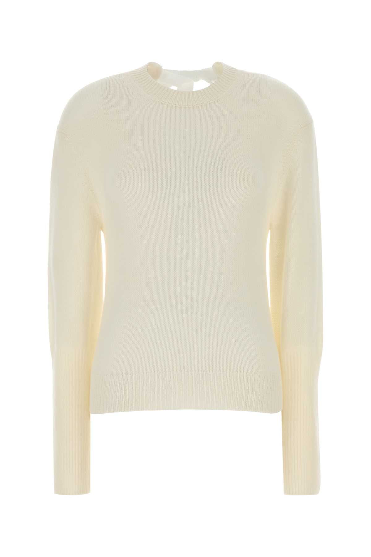 Lanvin Women Ivory Cashmere Blend Sweater LANVIN