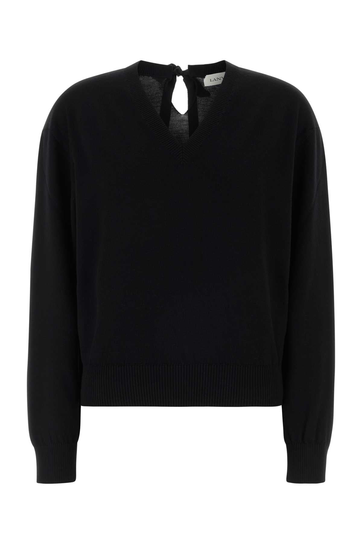 Lanvin Women Black Wool Blend Sweater