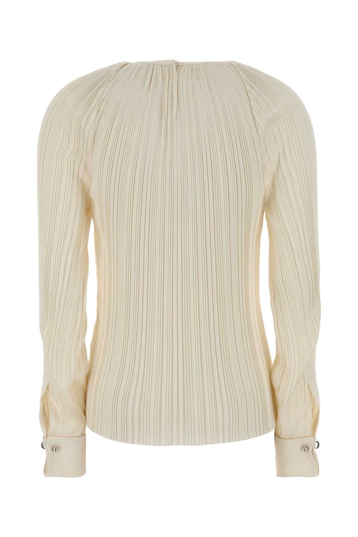 Lanvin Women Cream Satin Blouse LANVIN