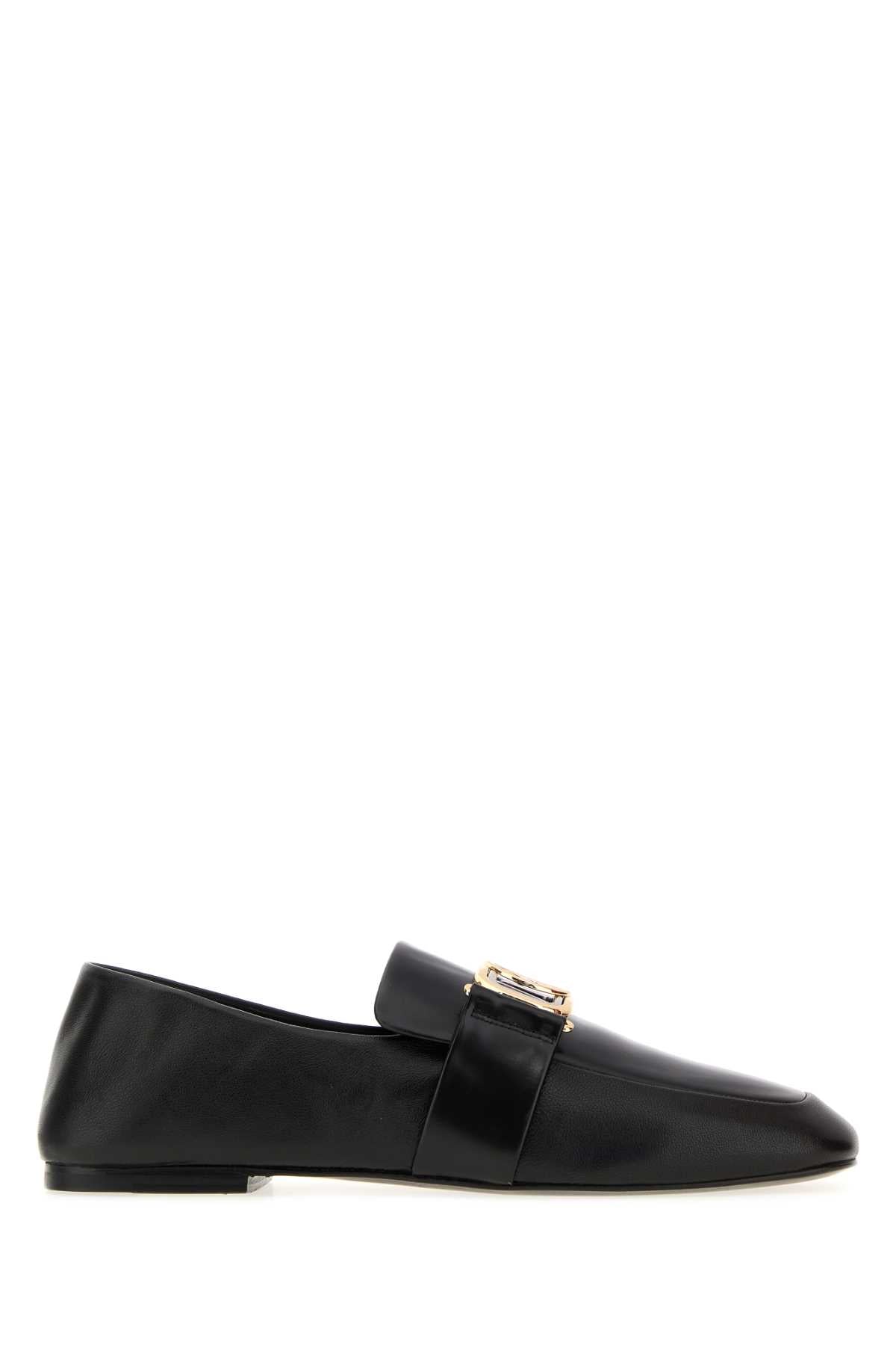 Lanvin Women Black Leather Loafers LANVIN
