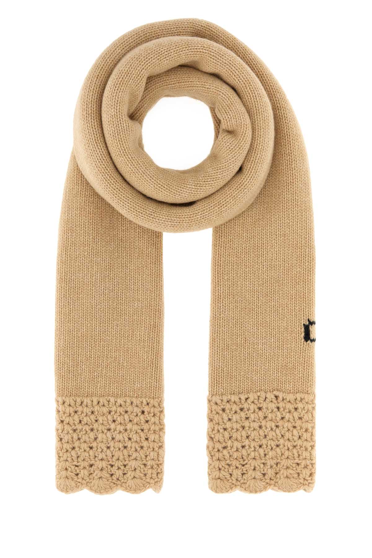Chloe Women Beige Wool Scarf CHLOE
