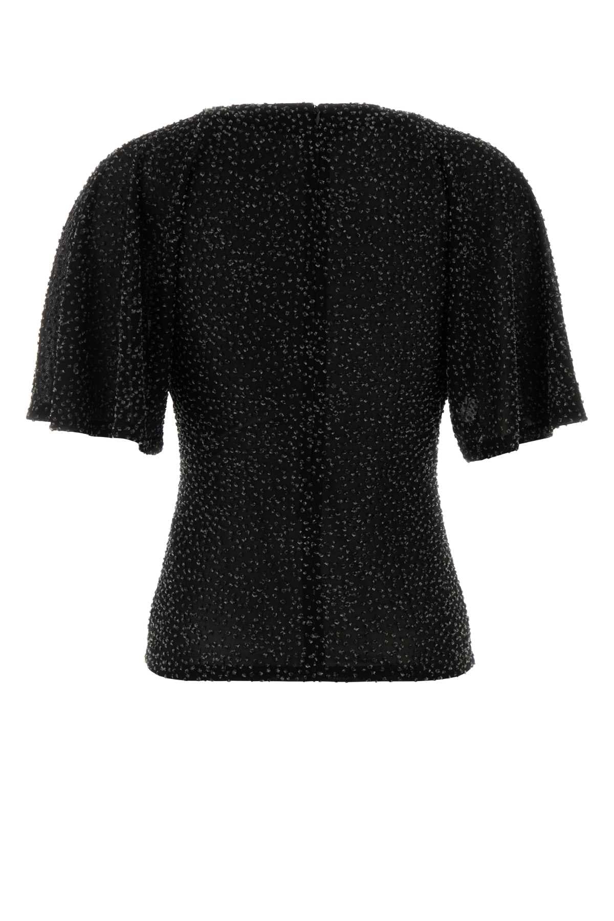 Rabanne Women Embroidered Stretch Viscose Blend Top PACO RABANNE