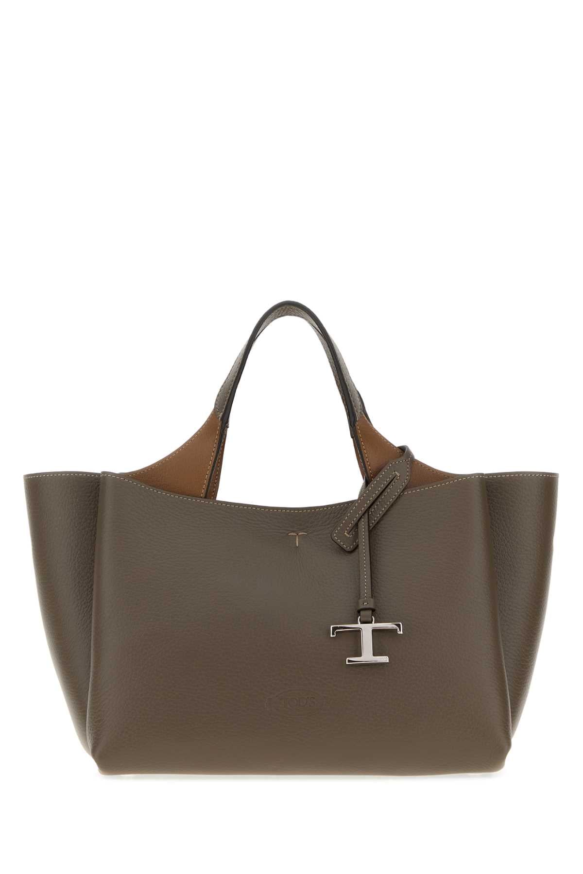 Tod's Women Mud Leather Mini Handbag TOD'S