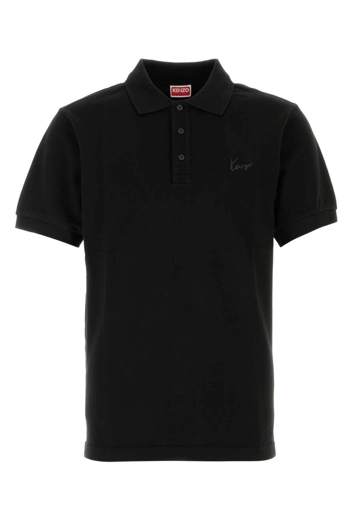 Kenzo Men Black Piquet Polo Shirt KENZO
