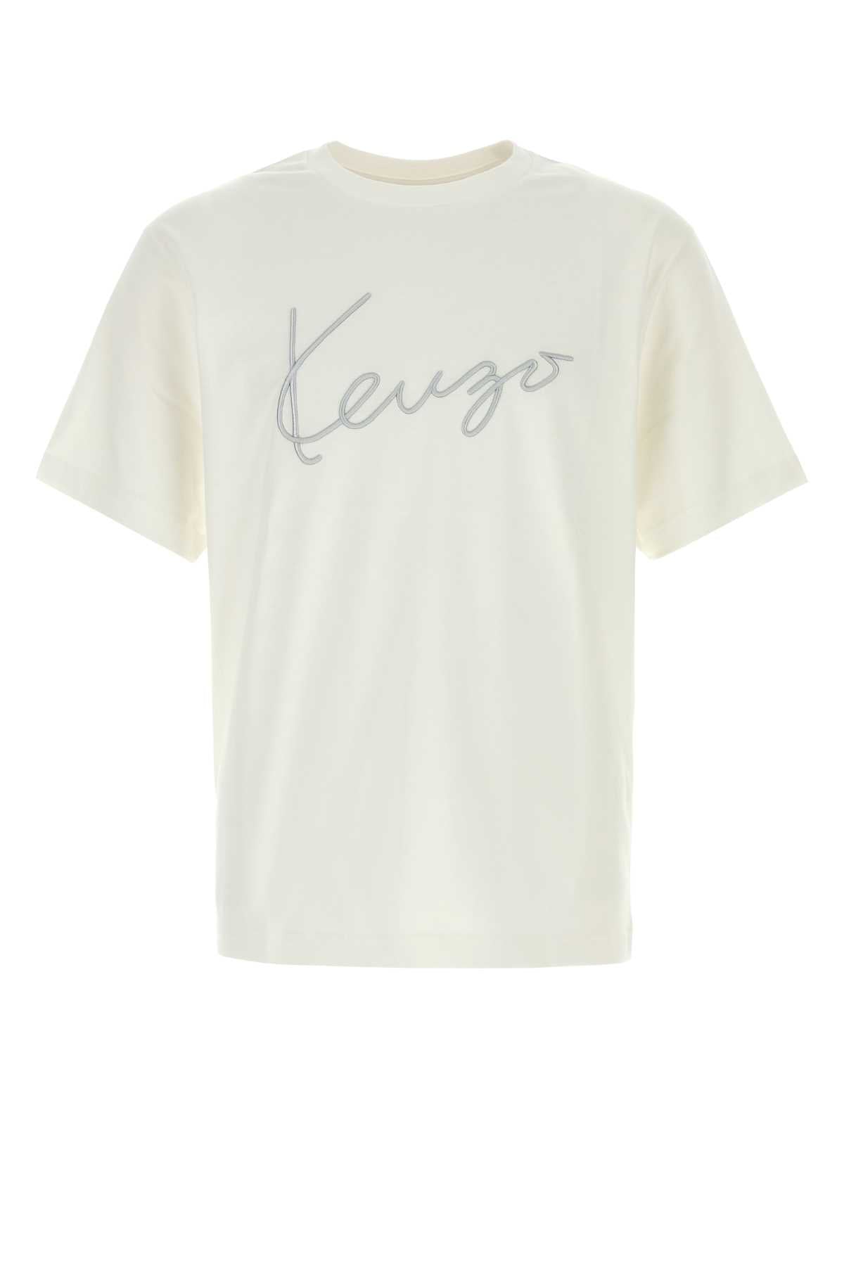 Kenzo Men White Cotton T-Shirt KENZO