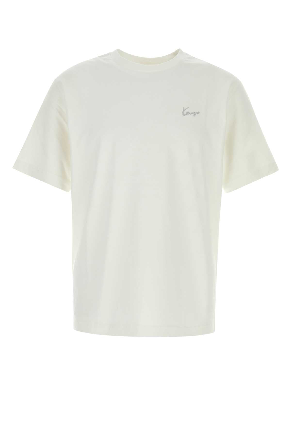 Kenzo Men White Cotton T-Shirt KENZO
